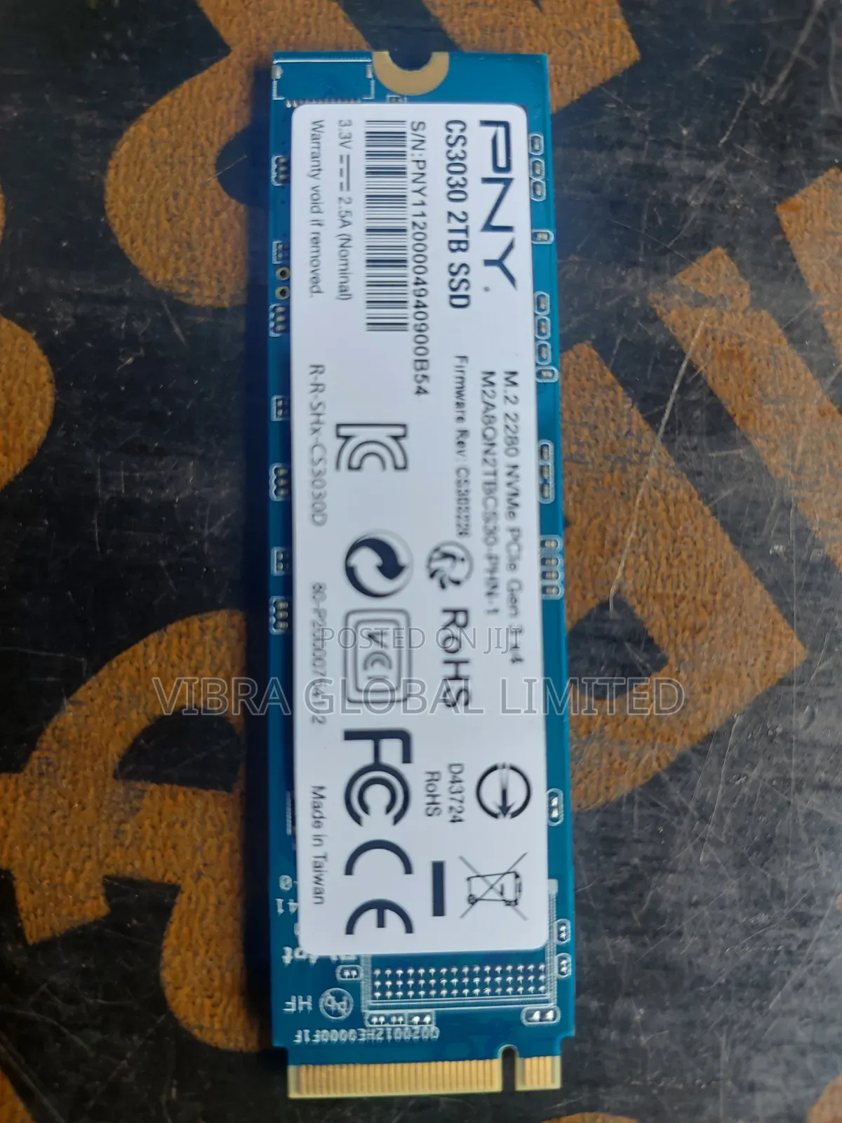 2TB PNY NVMe M.2 2280 PCIe Gen 3x4