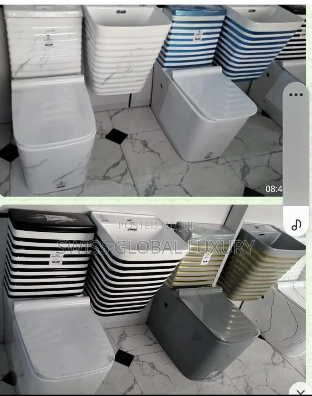 High Executive WC Toilet and Wall-Hung Basin