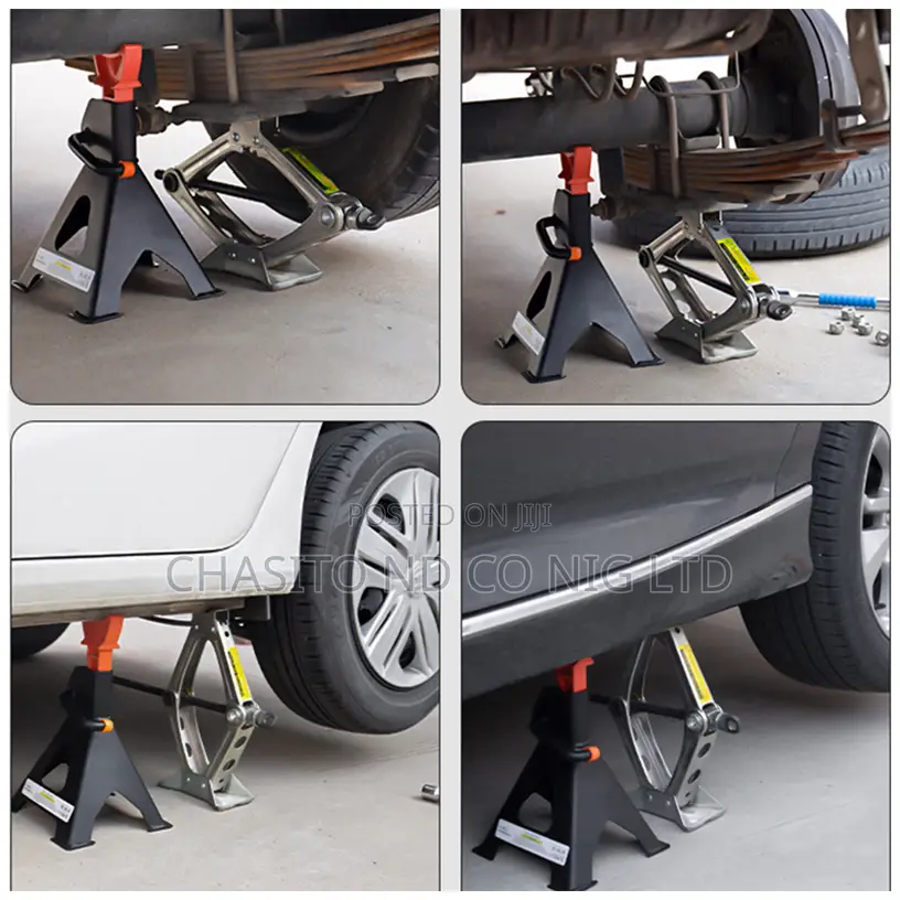 Steel Jack Stands 3 Ton Capacity 1 Pair Car Jack Stand Adjustable
