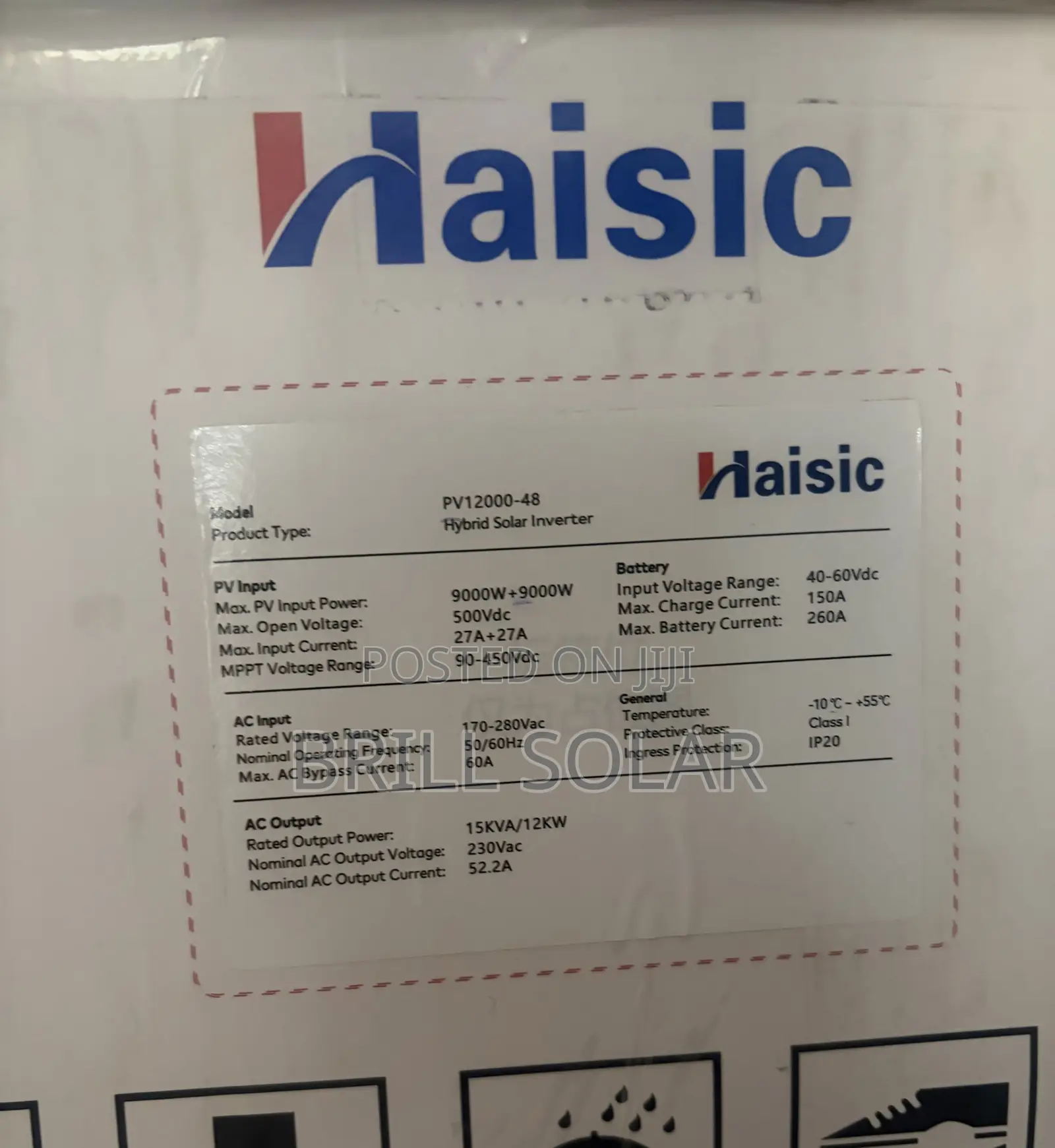 15kVA-48v Haisic Pure Sine Wave Hybrid Inverter