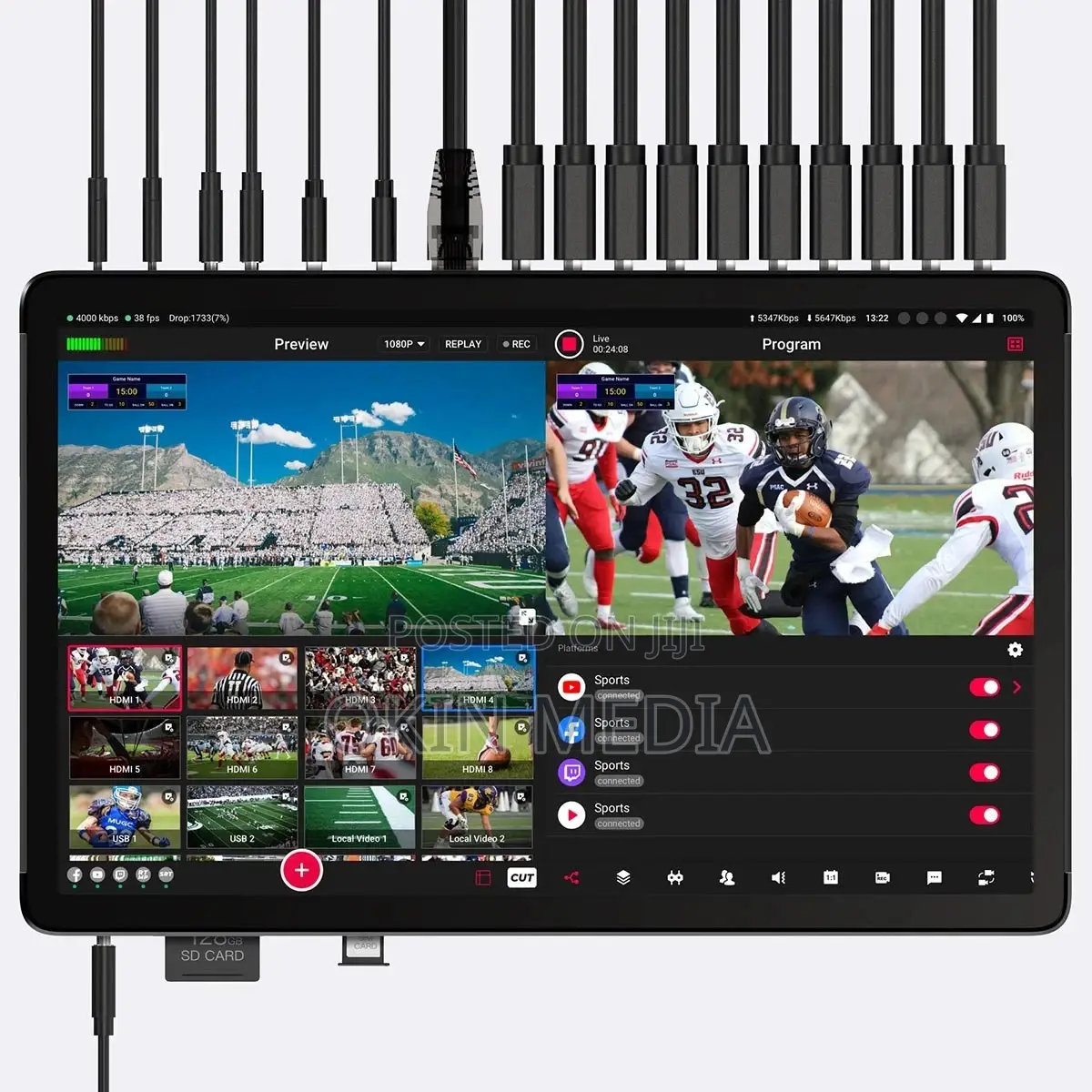 Rent All in One Video Mixer With Network Bonding