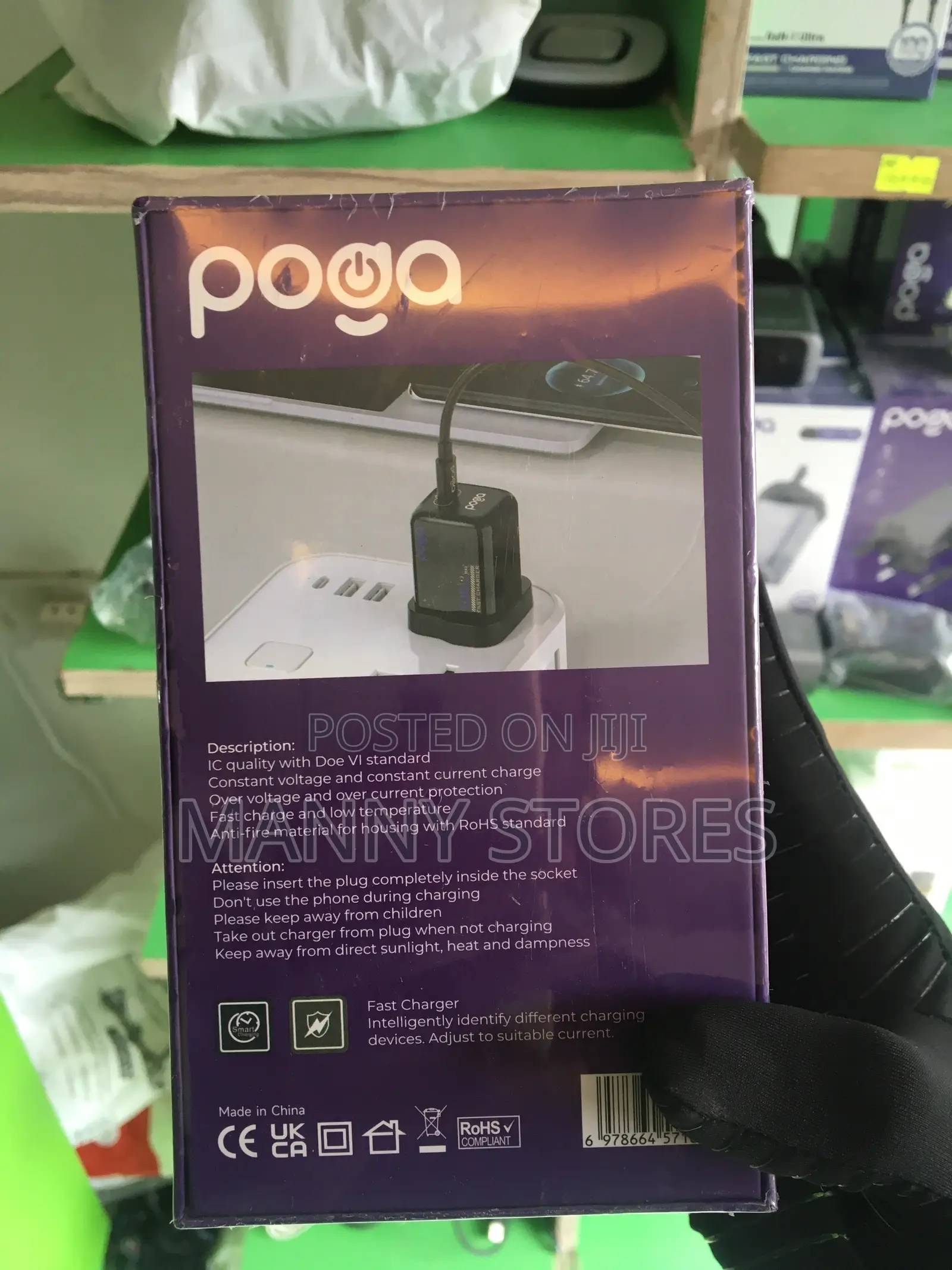 Poga Gan1 Fast Charger 100W Max Charger