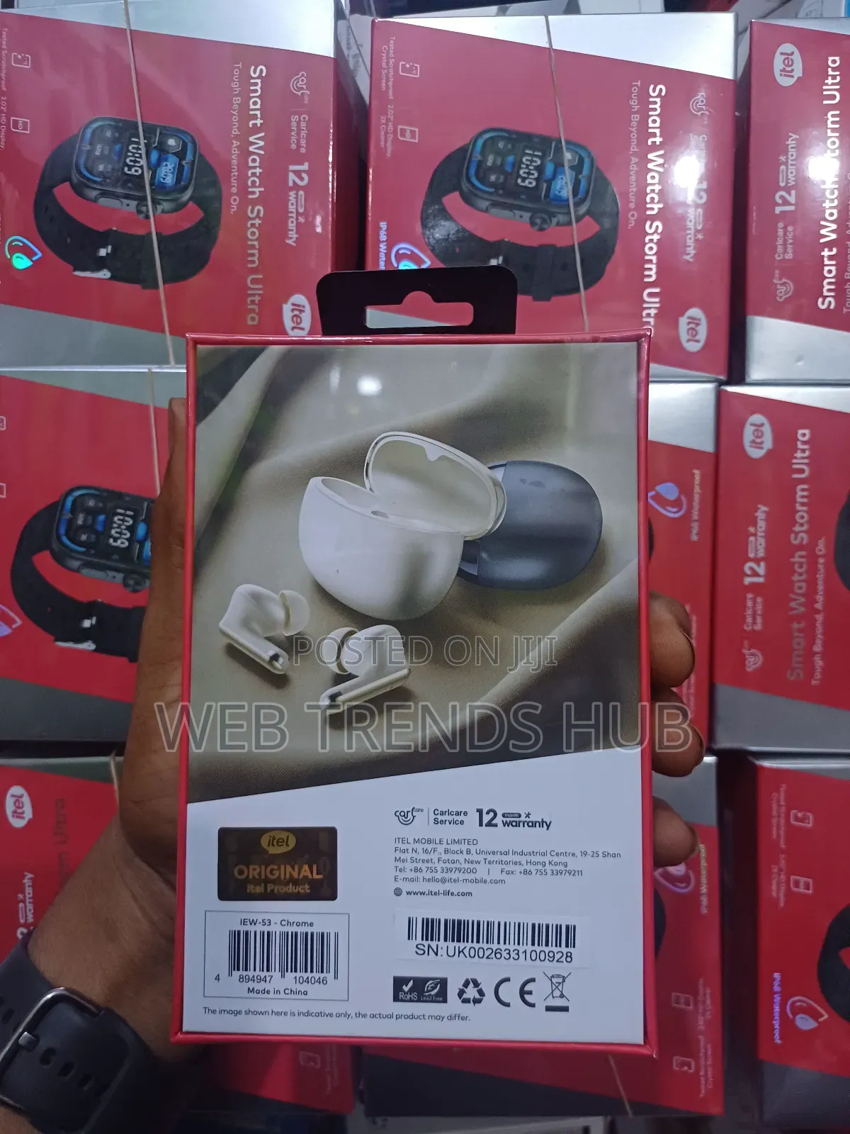 Itel Buds 5 (IEW-53) Wireless Earbuds – 32dB ANC 4-Mic ENC