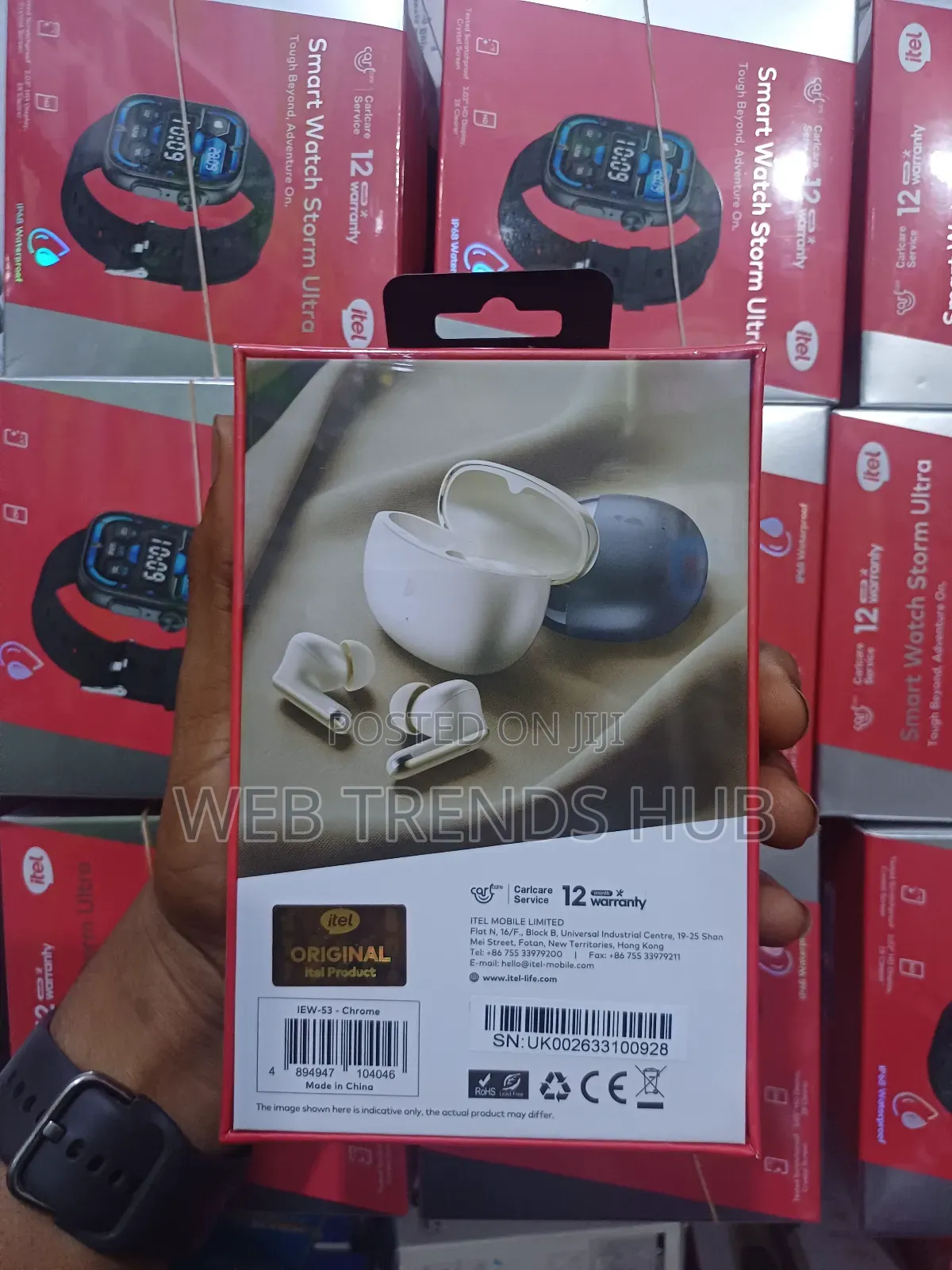 Itel Buds 5 (IEW-53) Wireless Earbuds – 32dB ANC 4-Mic ENC