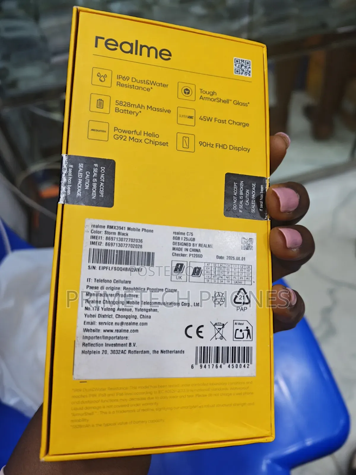 New Realme C75 256 GB Black