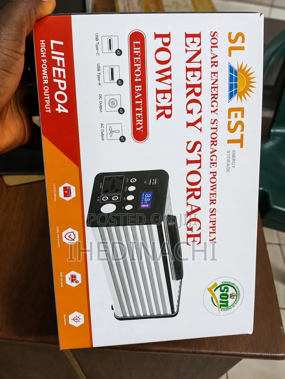 Portable Solar Generator Kit LiFePO4 Battery + Solar Pane