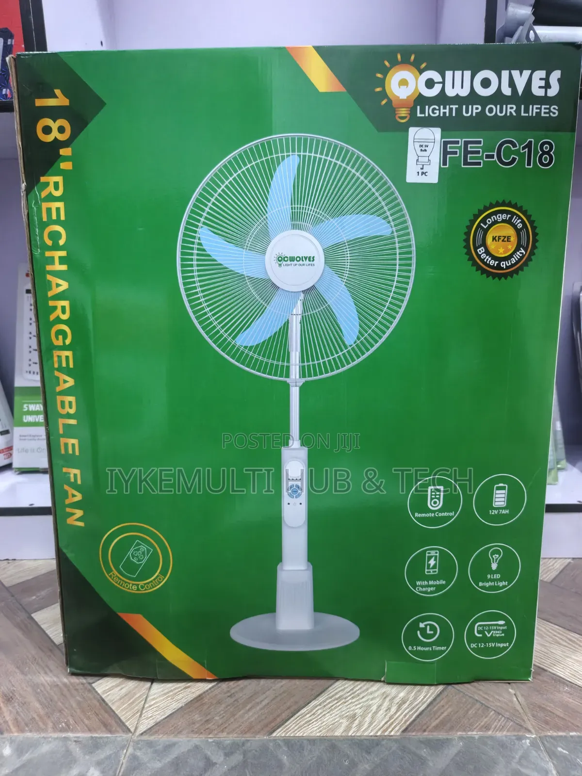 Quality Solar/Rechargeable Fan