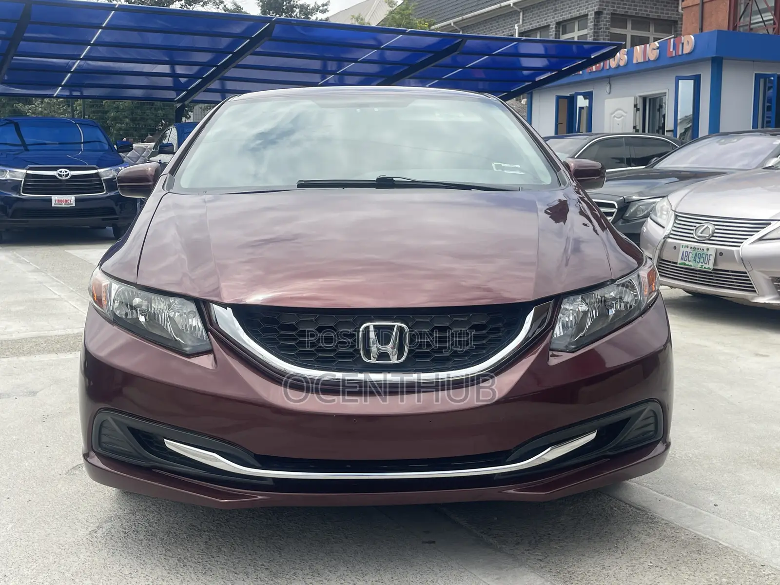Honda Civic EX 2dr Coupe (1.8L 4cyl CVT) 2014 Red