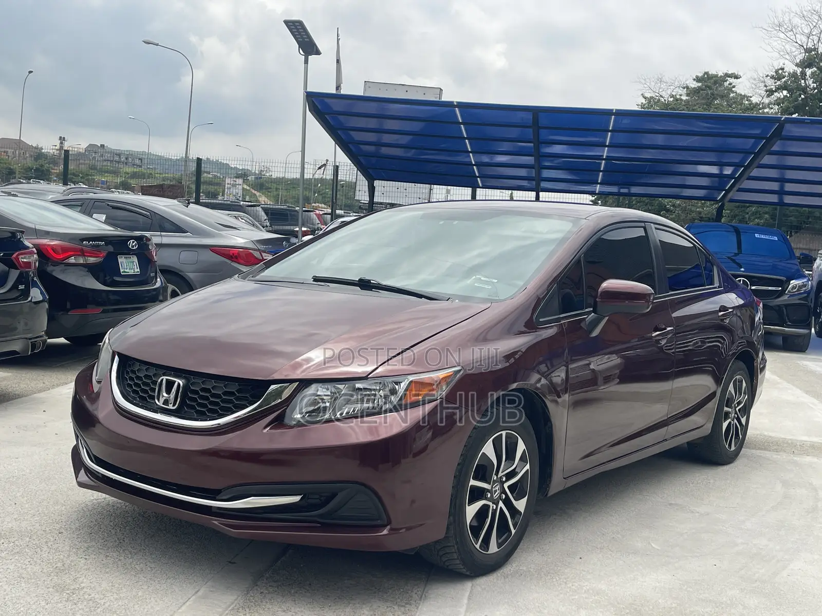 Honda Civic EX 2dr Coupe (1.8L 4cyl CVT) 2014 Red