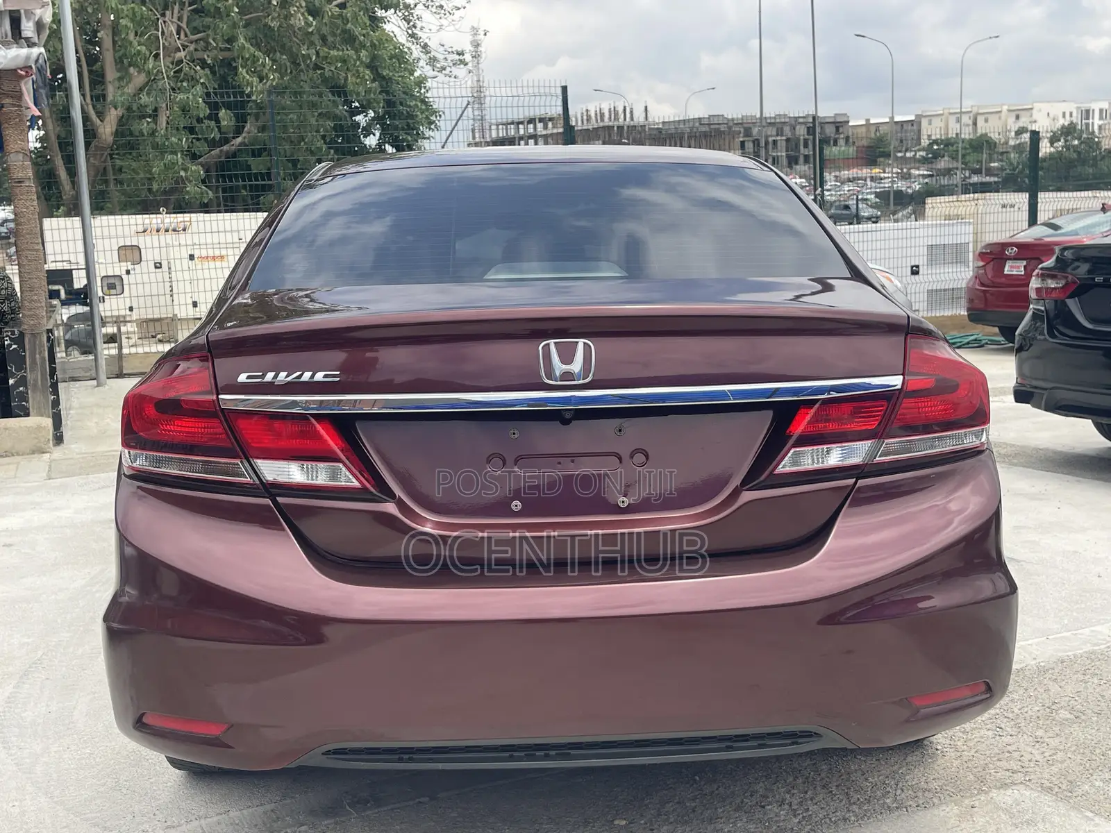 Honda Civic EX 2dr Coupe (1.8L 4cyl CVT) 2014 Red