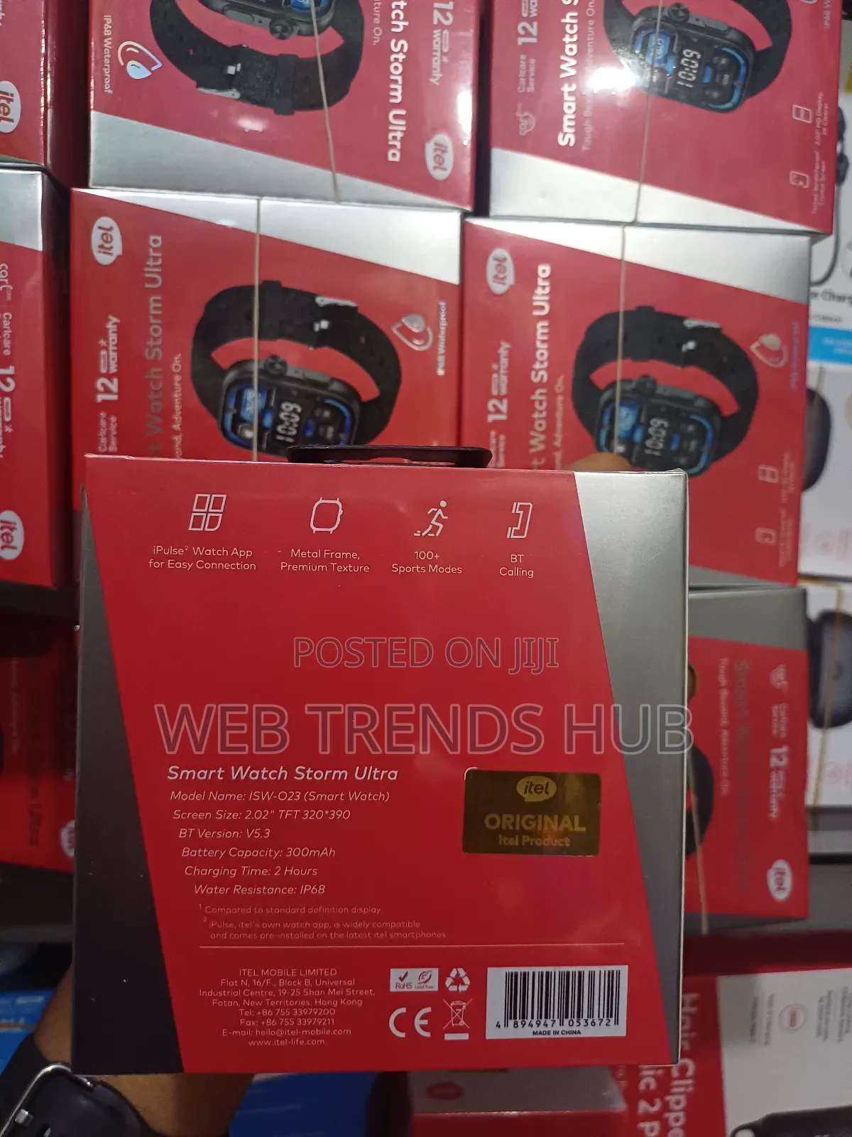 Itel Smart Watch Storm Ultra (ISW-O23) – 2.02" HD Display BT Calling