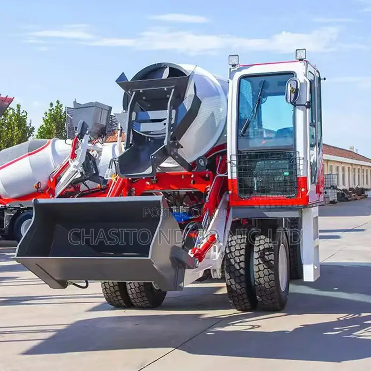 Self Loading Concrete Mixer Truck for Construction