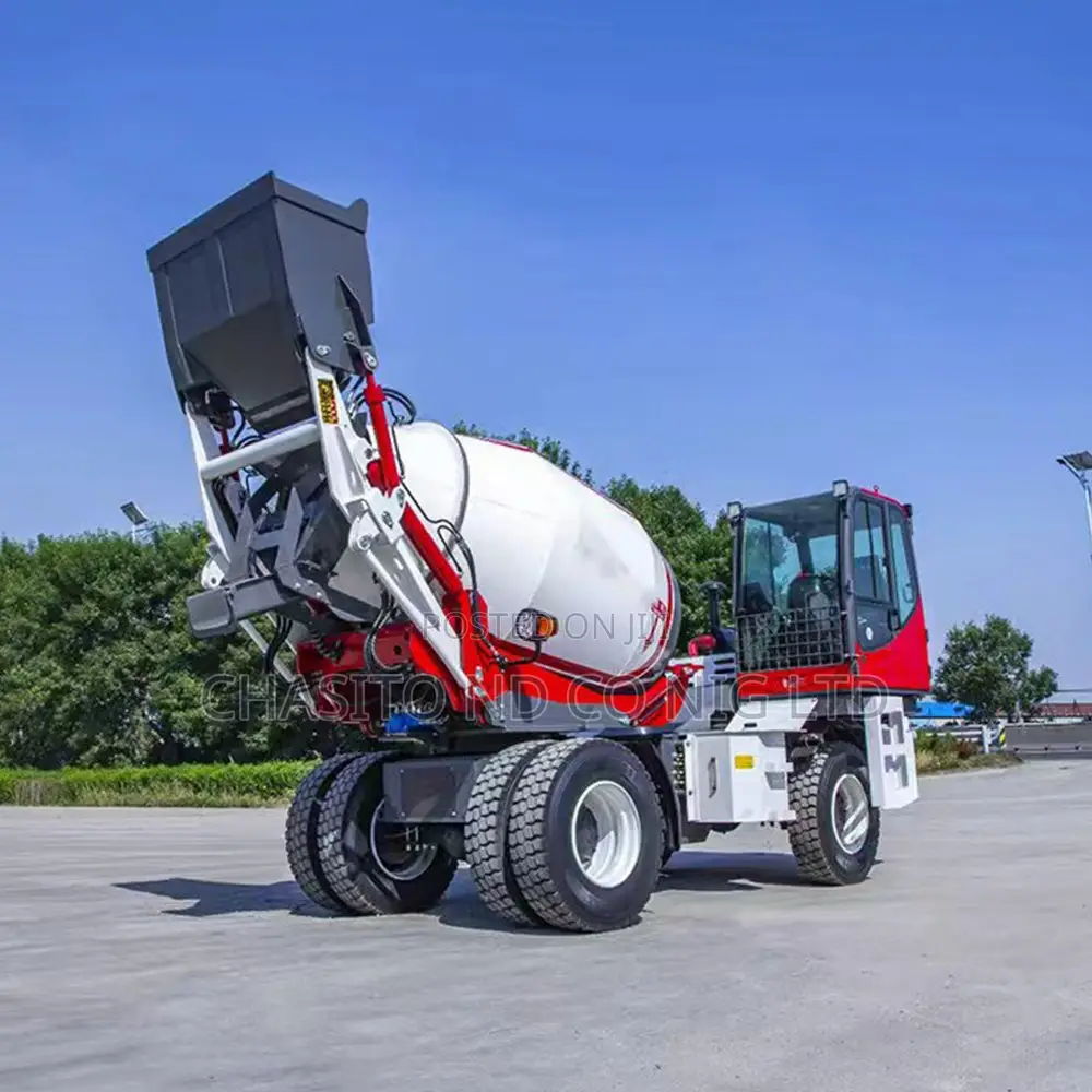 Self Loading Concrete Mixer Truck for Construction