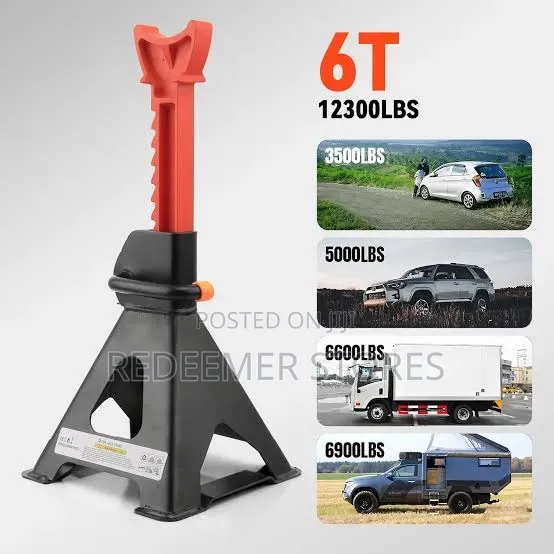 6 Ton Capacity Car Jack Stands