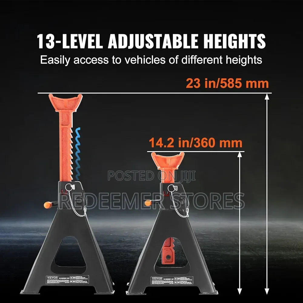 6 Ton Capacity Car Jack Stands