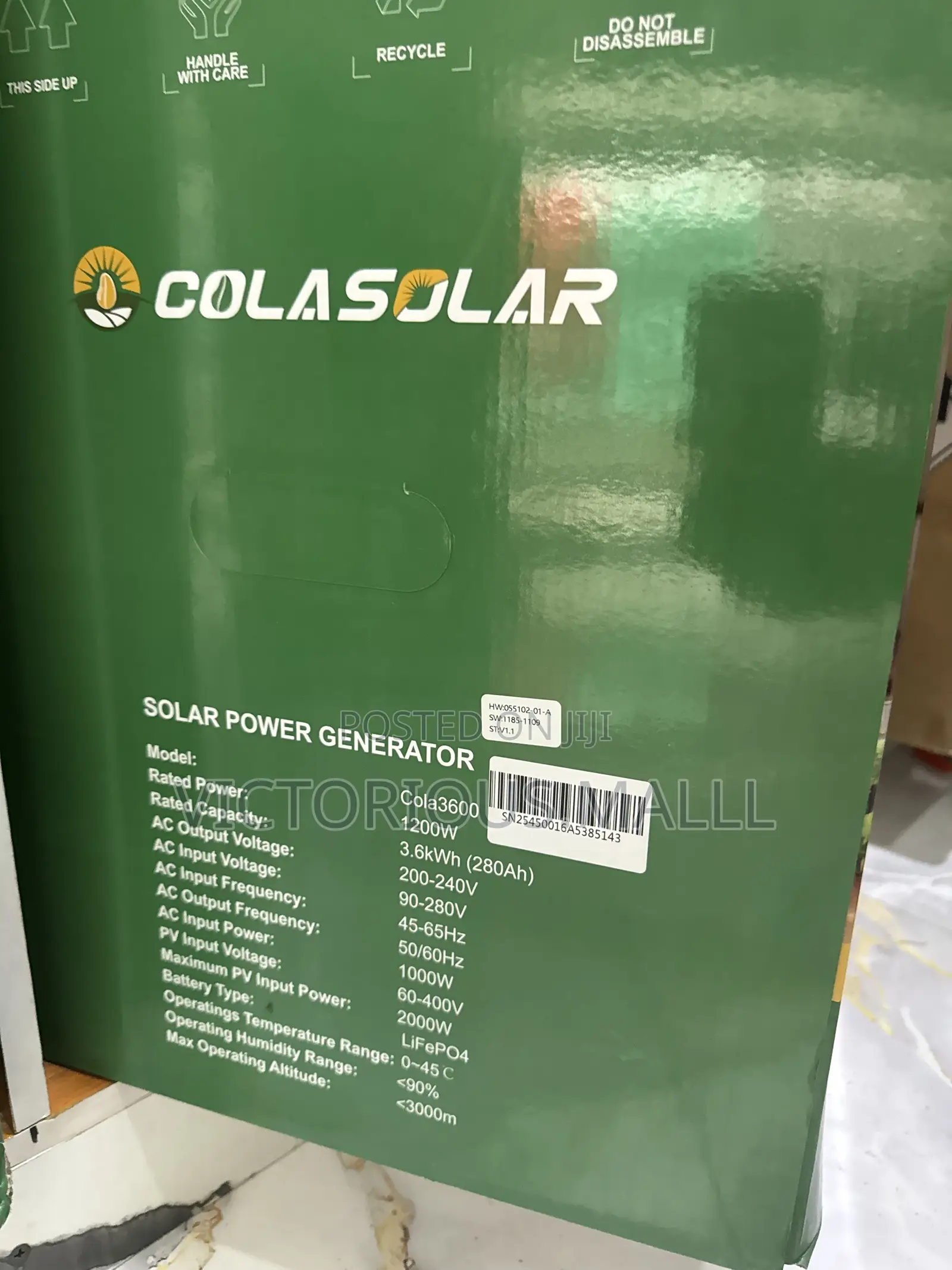 Cola Solar 3600