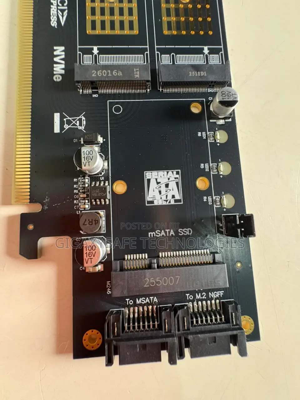 Dual M.2 NVMe to PCI Express X4 Adapter