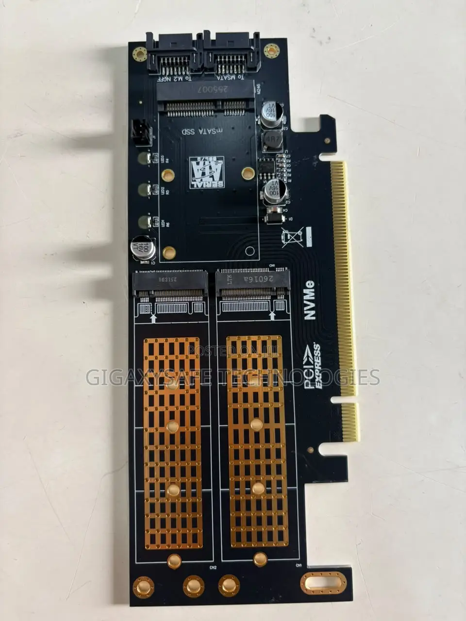 Dual M.2 NVMe to PCI Express X4 Adapter