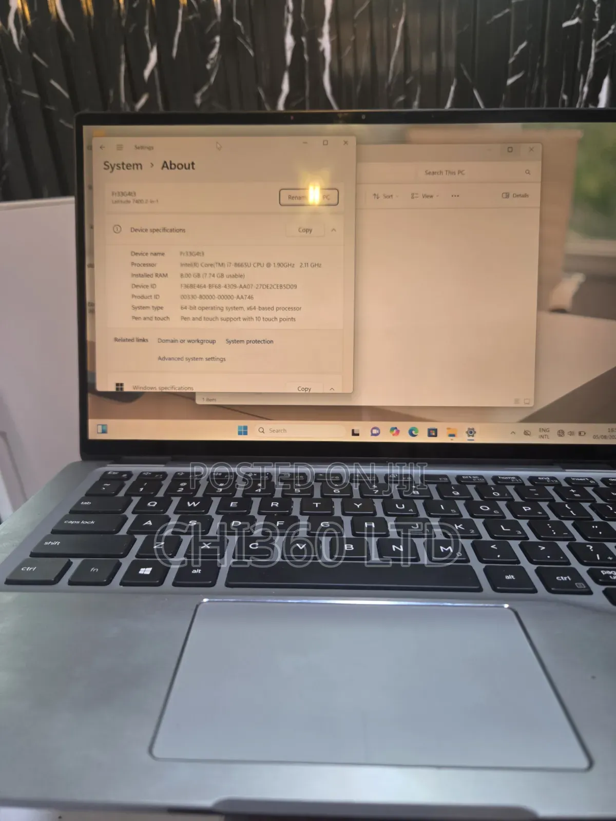 Laptop Dell Latitude 7400 8GB Intel Core i7 SSD 256GB