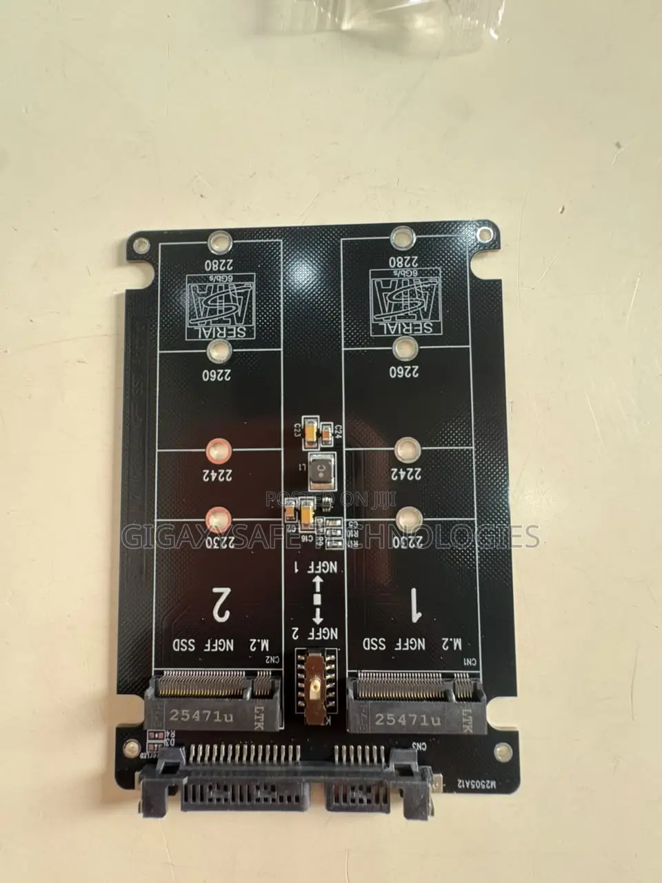 Dual M.2 NVMe SSD to PCIe X4 Adapter Card M-Key, 2242/2260/2280