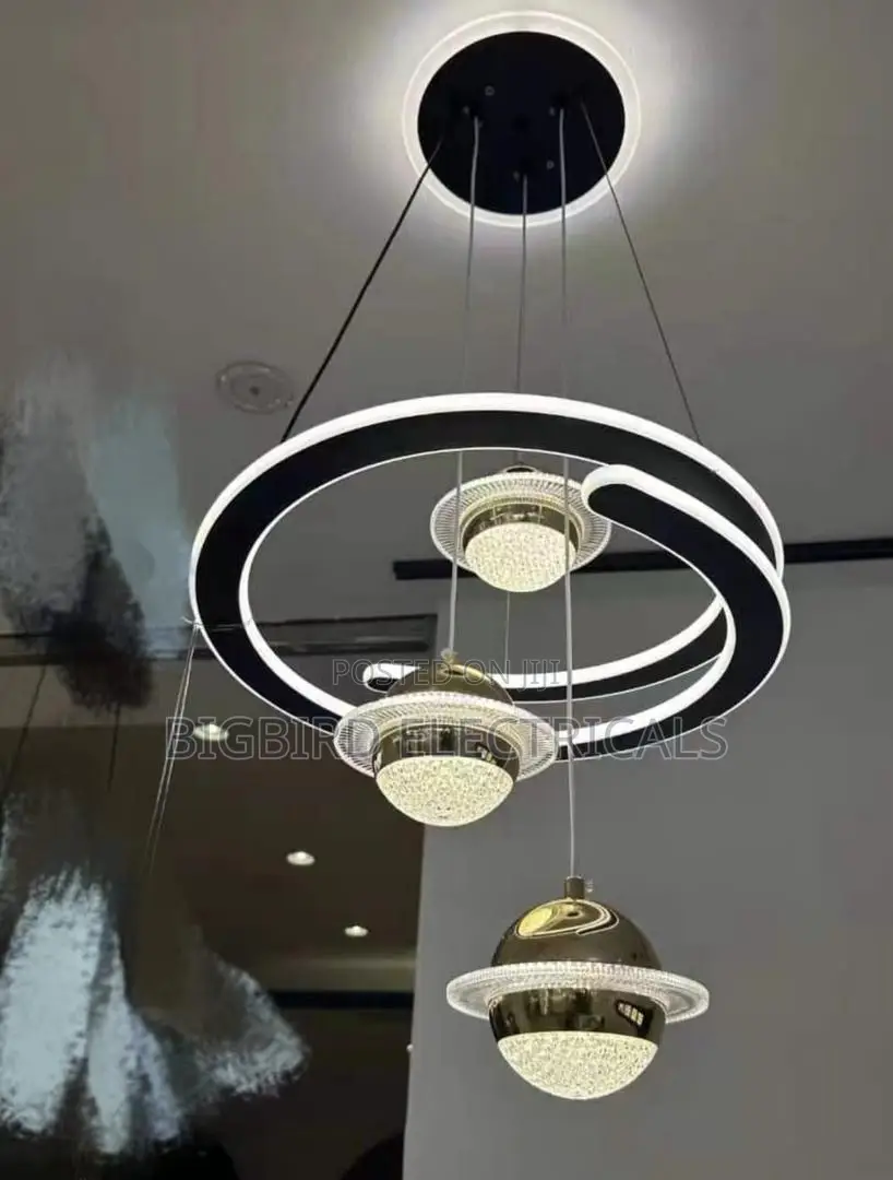 Modern 3-Ring LED Pendant Chandelier | 3-Color | Dining/Living Room