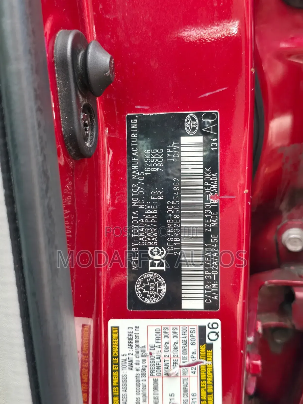 Toyota Corolla CE 2006 Red