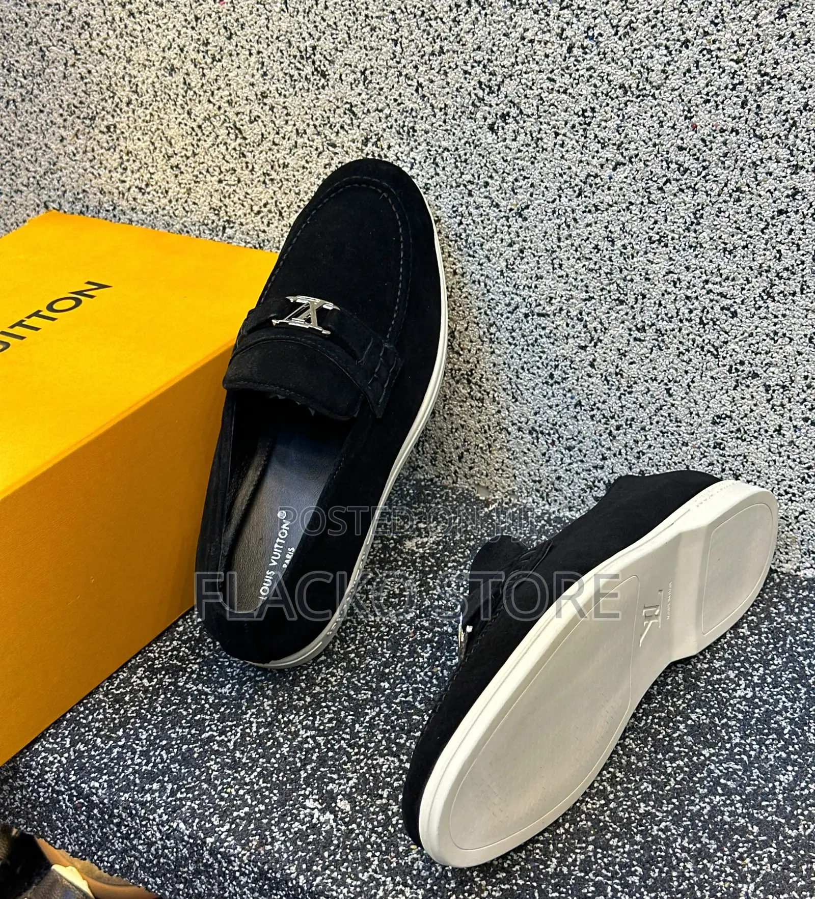 Original Louis Vuitton Italian Suede Casual Sneakers