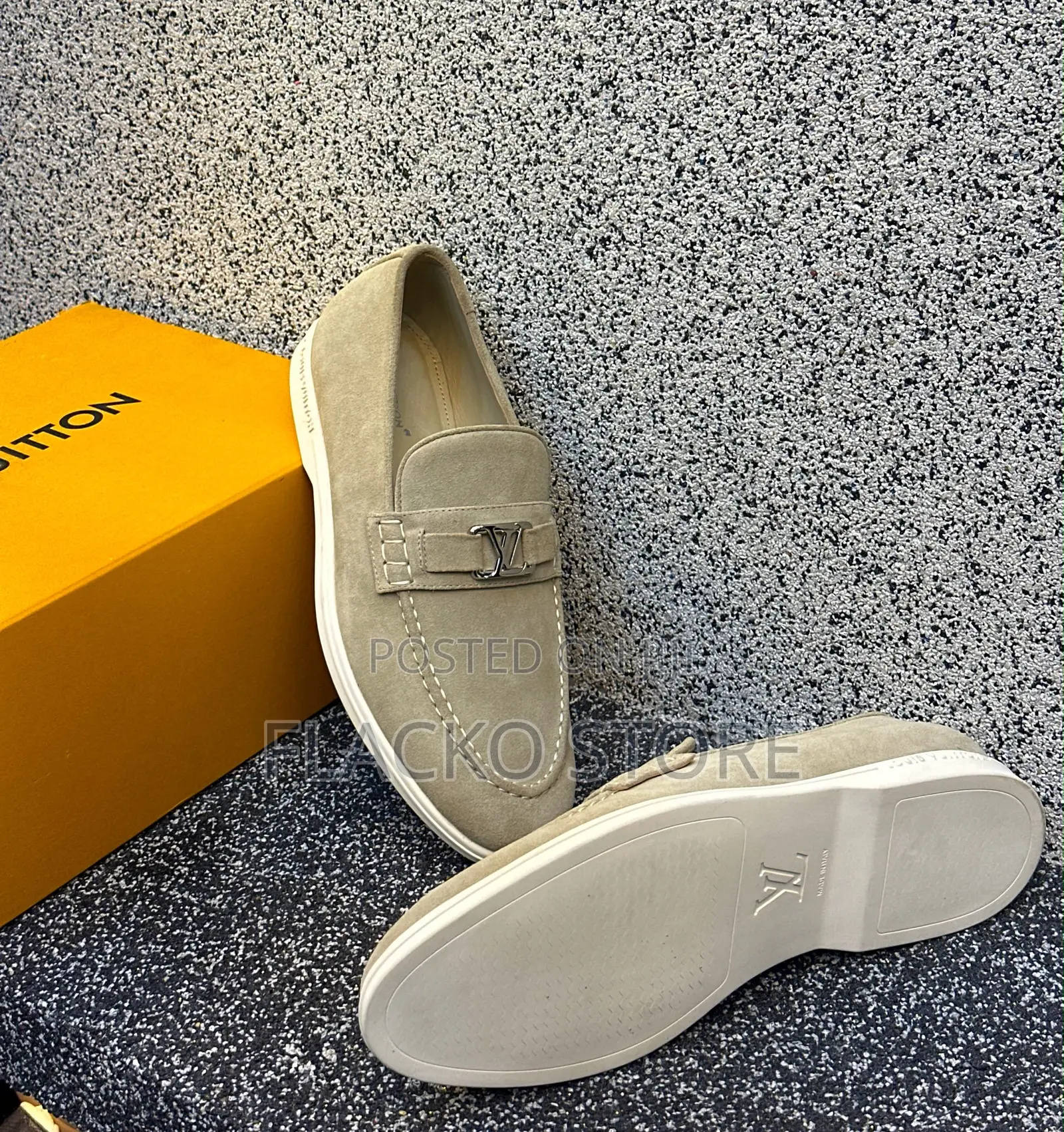 Original Louis Vuitton Italian Suede Casual Sneakers