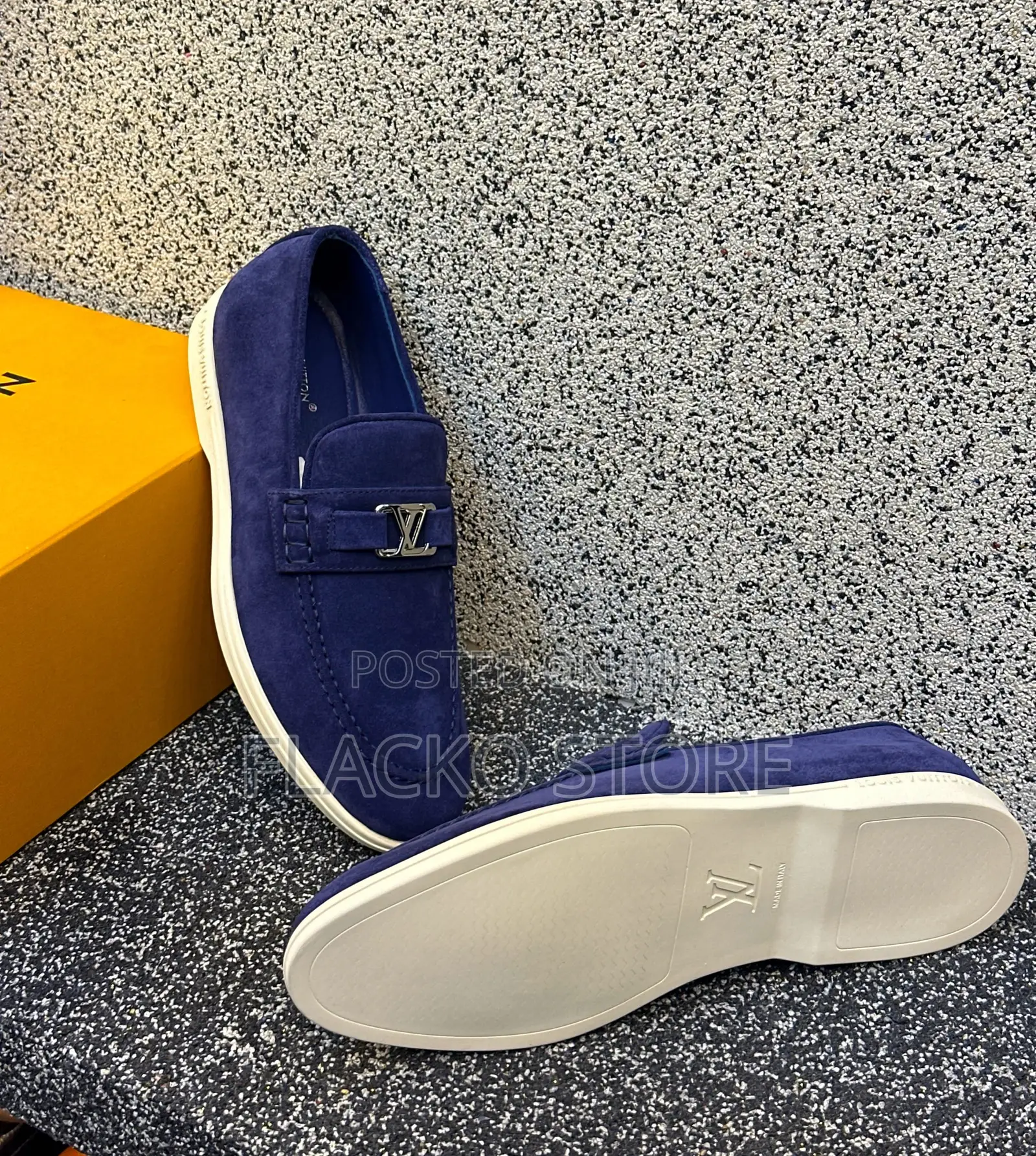 Original Louis Vuitton Italian Suede Casual Sneakers