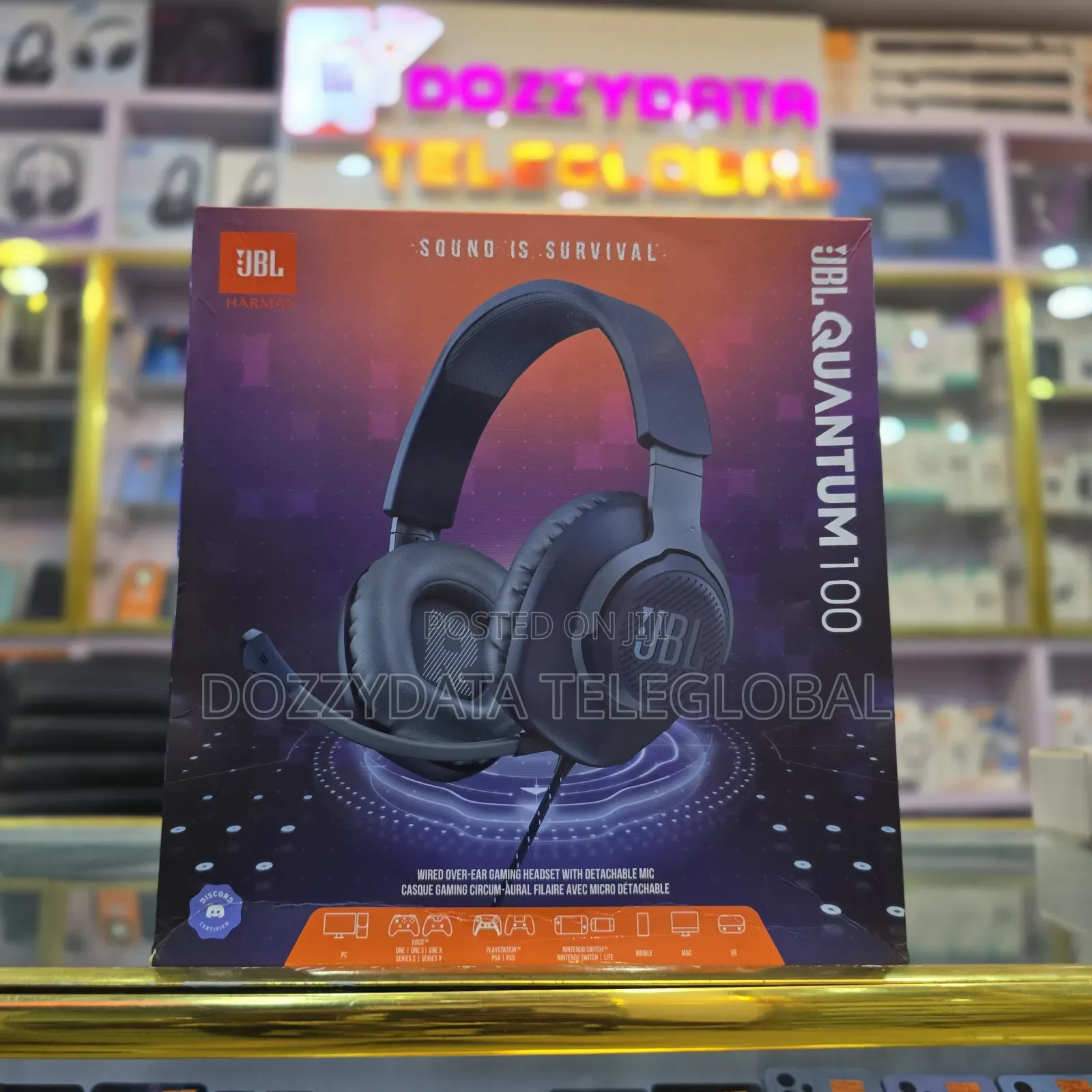 JBL Quantum 100 Wired Over Ear Gaming Headset
