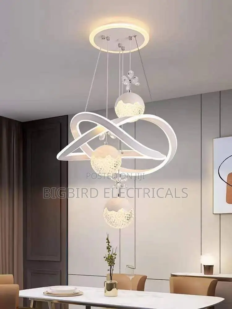 Modern 3 Ball LED Pendant Chandelier | 3-Colors | Living Room