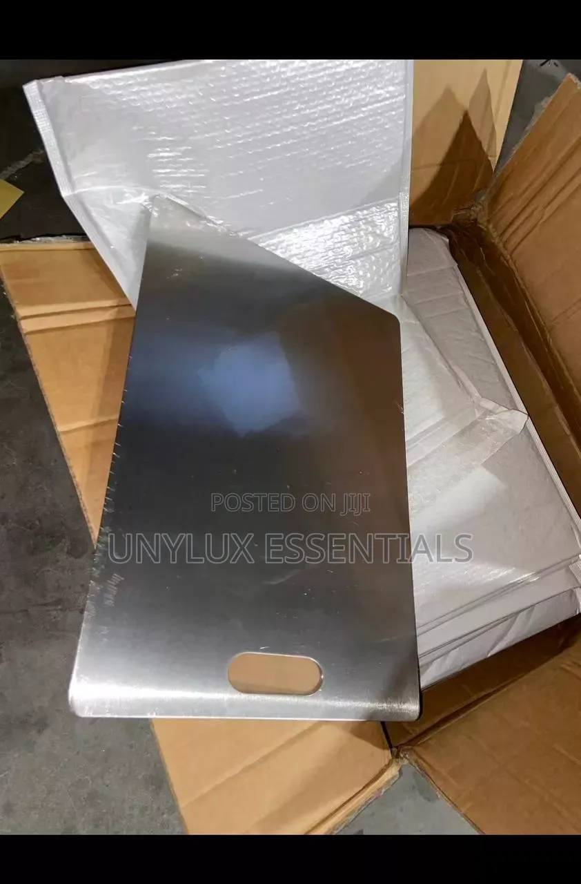 Double Sided Stainless Steel Chopping Board.