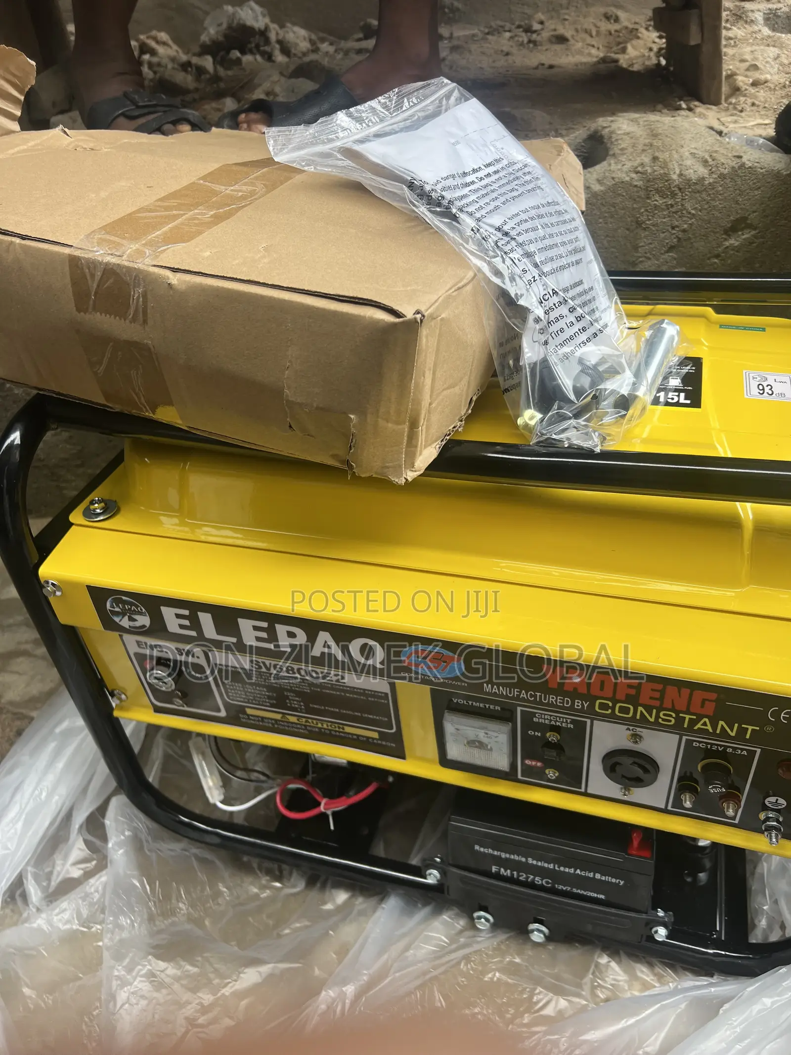 ELEPAQ SV6800E2 Gasoline Generator 4.5kva Key Starter