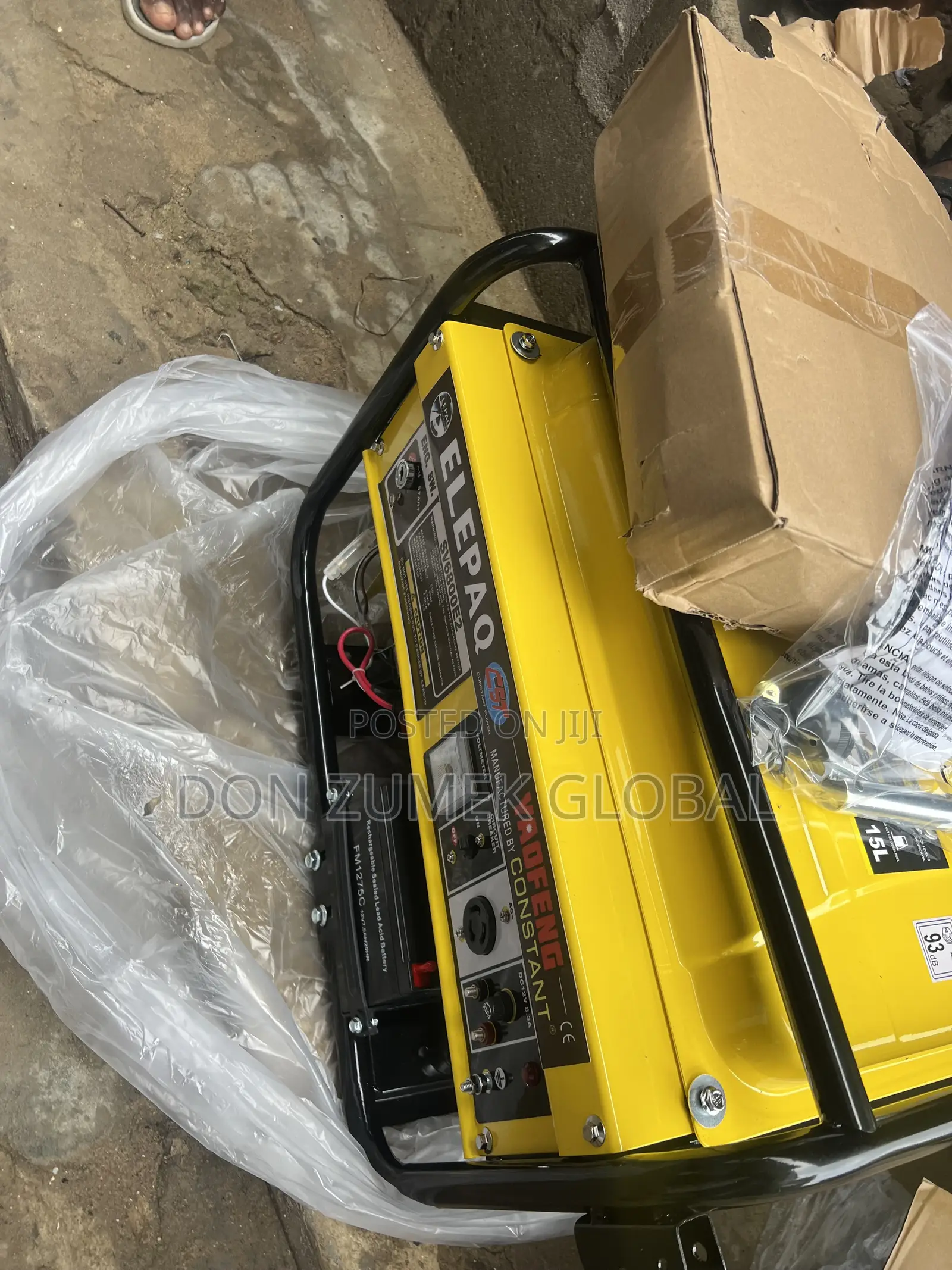ELEPAQ SV6800E2 Gasoline Generator 4.5kva Key Starter
