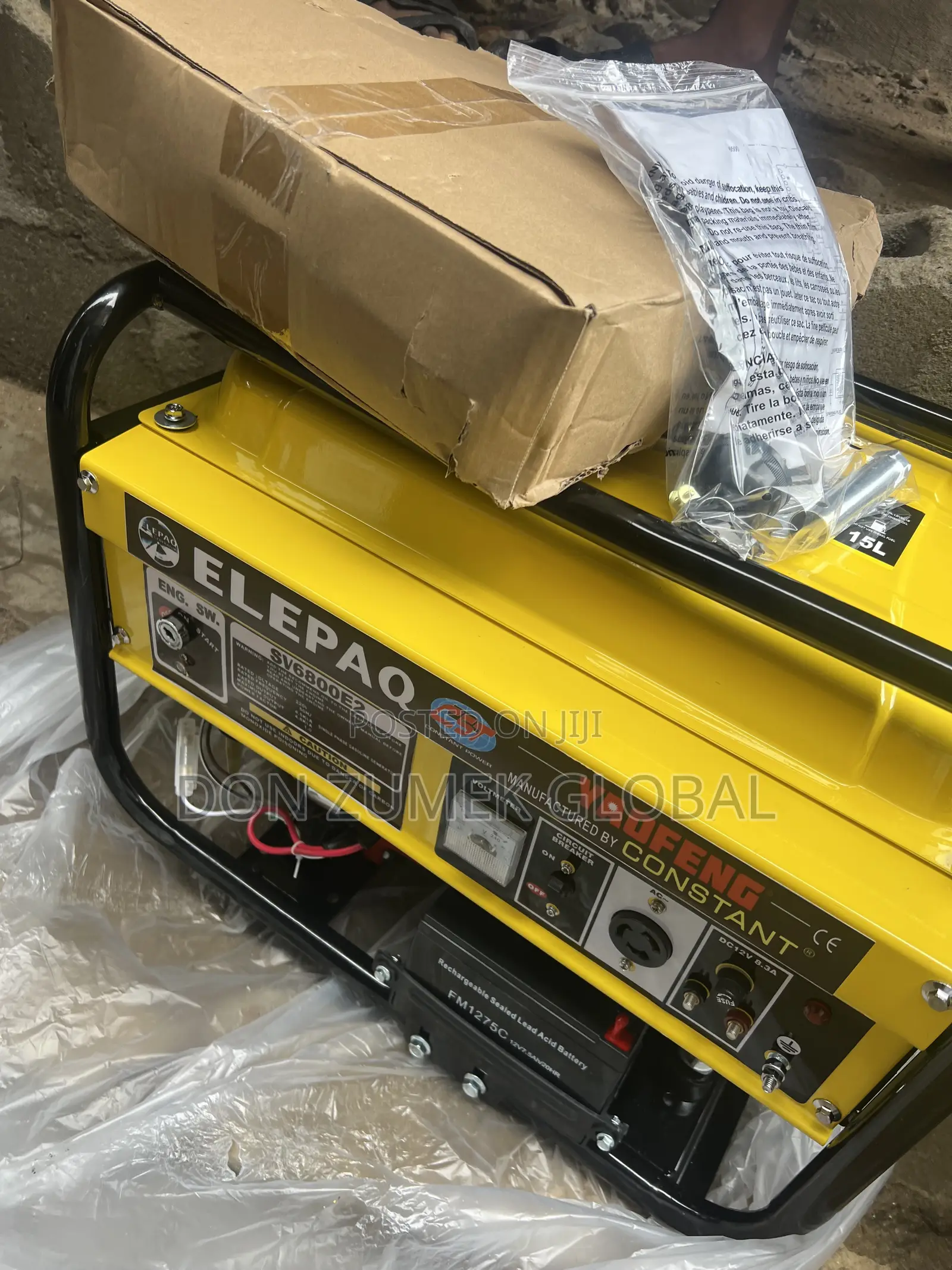ELEPAQ SV6800E2 Gasoline Generator 4.5kva Key Starter
