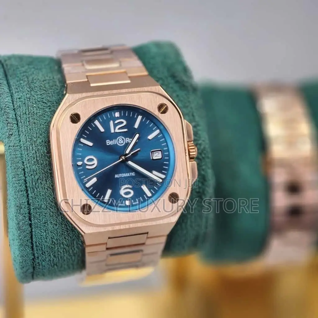Bell Rose Quality Luxury Men Automatic Engine Wristwatch