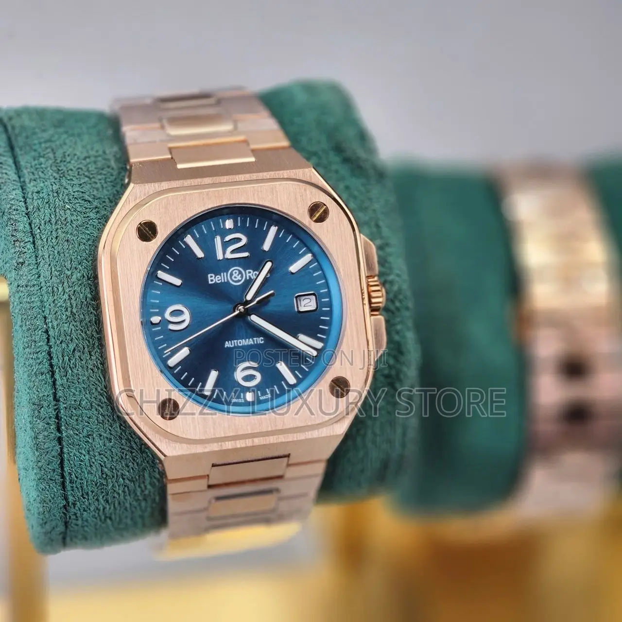 Bell Rose Quality Luxury Men Automatic Engine Wristwatch