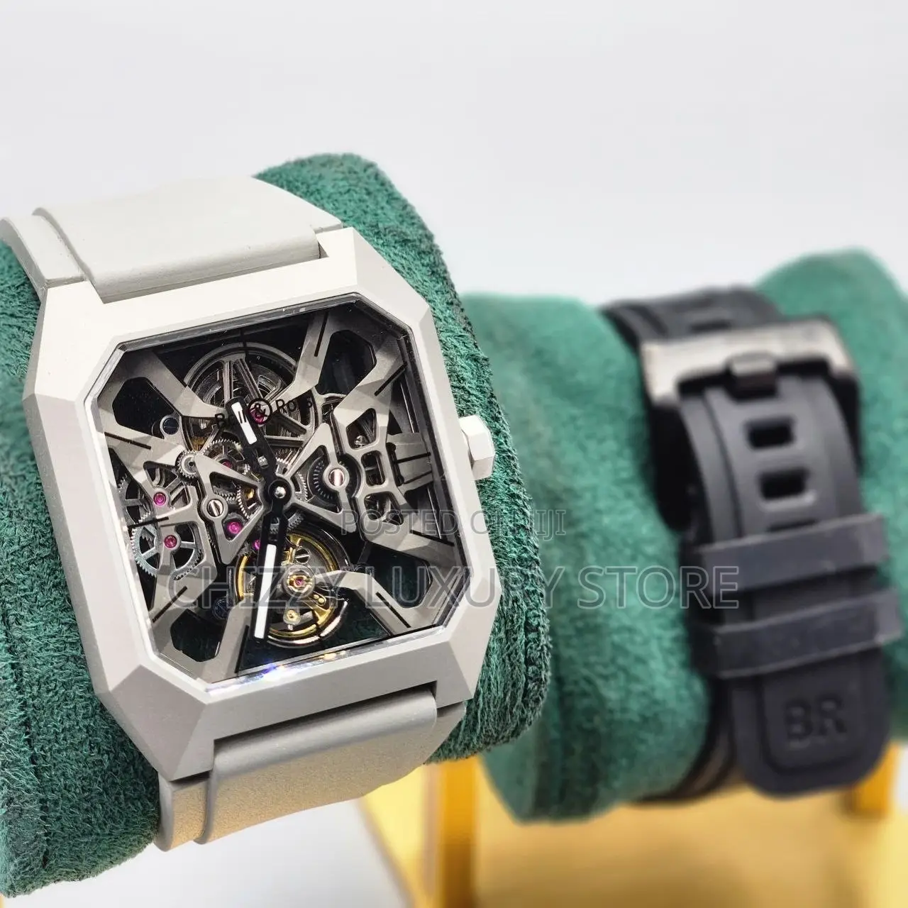 Bell Rose Quality Luxury Men Automatic Engine Wristwatch