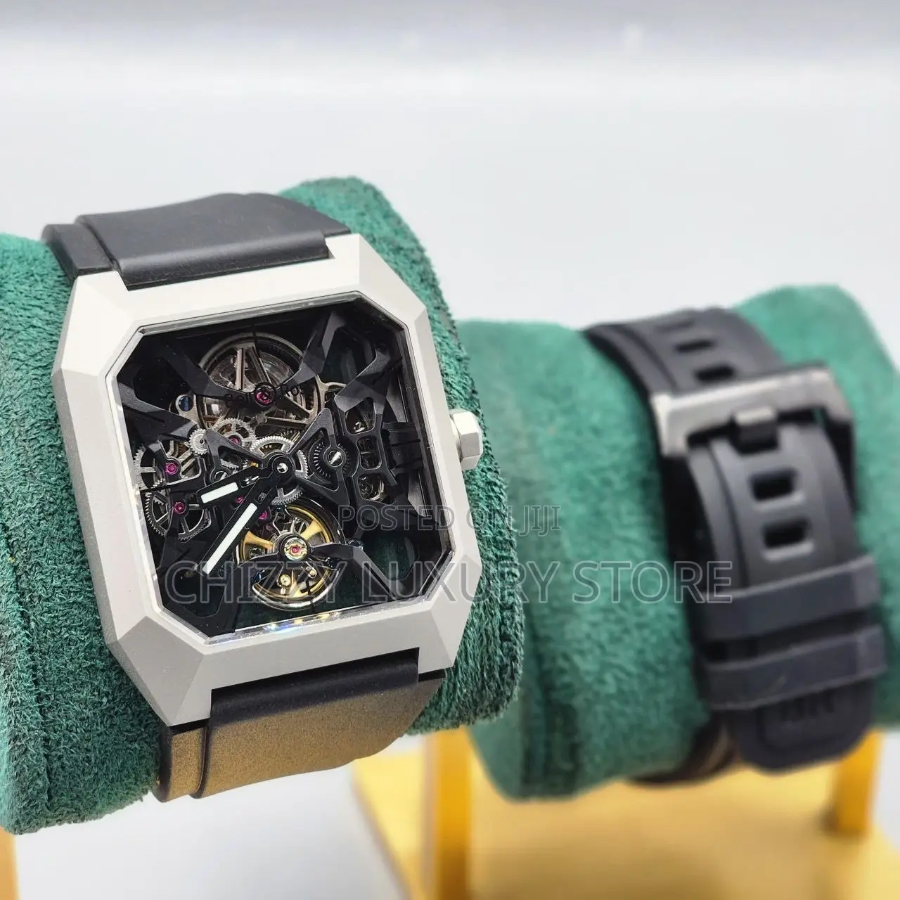 Bell Rose Quality Luxury Men Automatic Engine Wristwatch