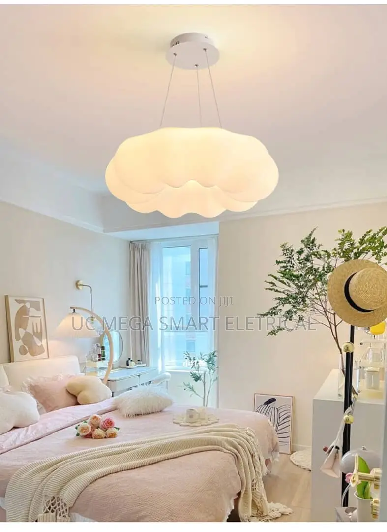 Pumpkin Ceiling Light, Led Lamp Cream Wind Master Bedroom Light