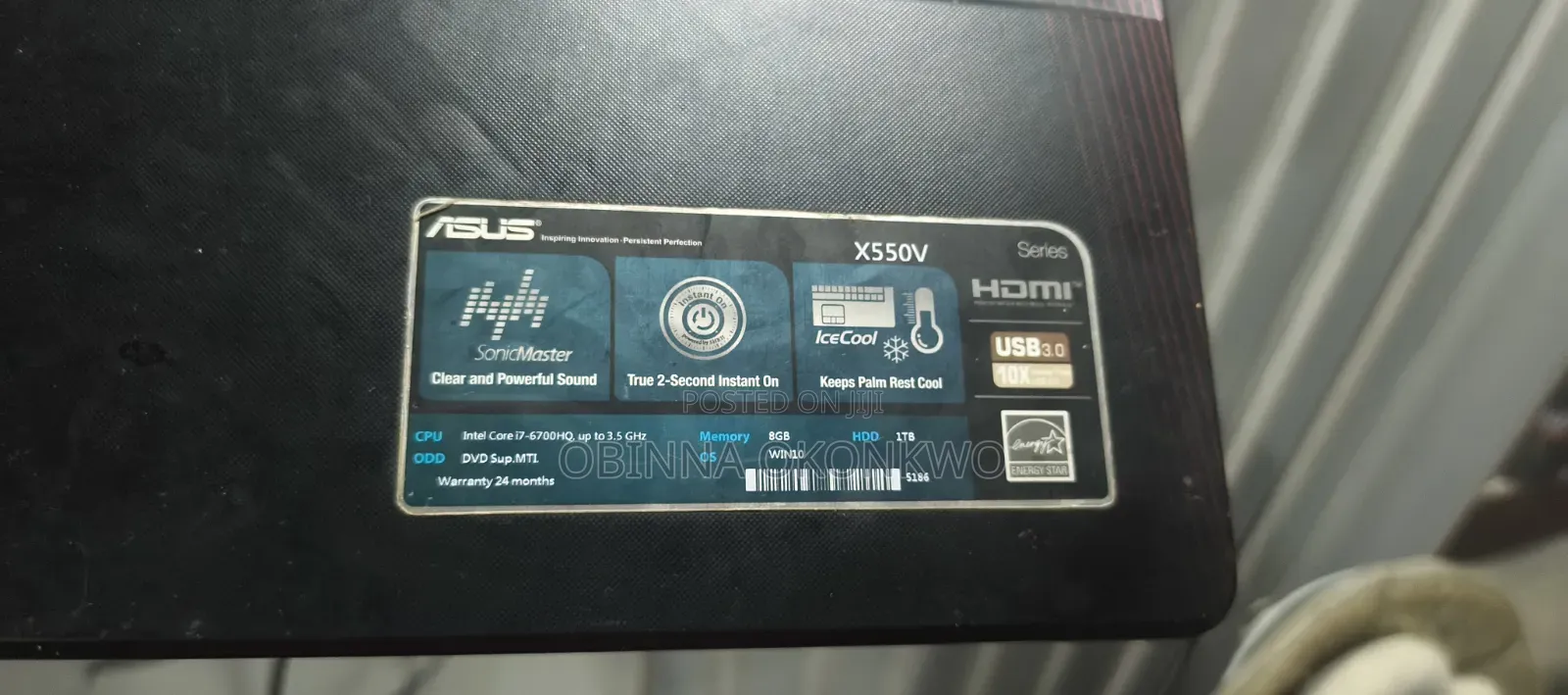 Laptop Asus X550VC 8GB Intel Core i7 SSD 256GB