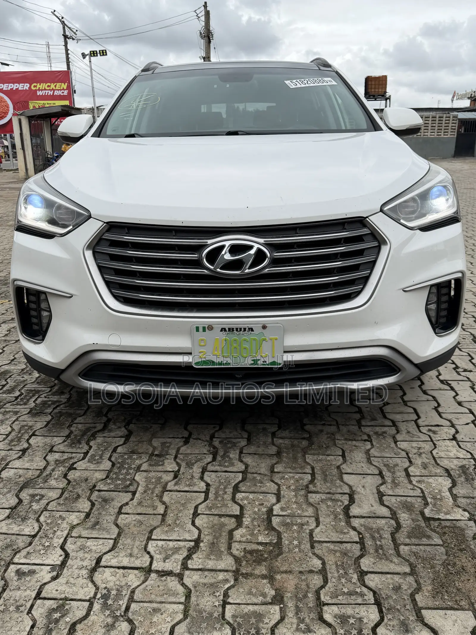 Hyundai Santa Fe Limited Ultimate FWD 2018 White