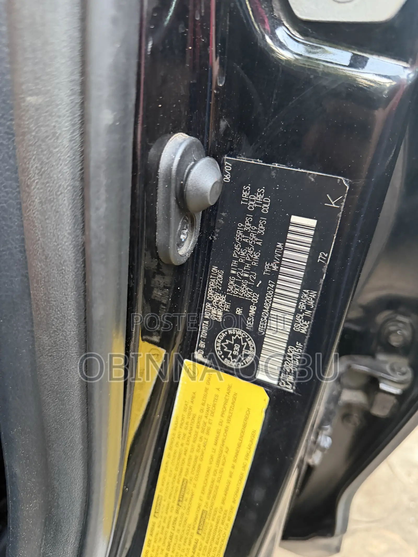 Toyota Highlander Limited 2009 Black