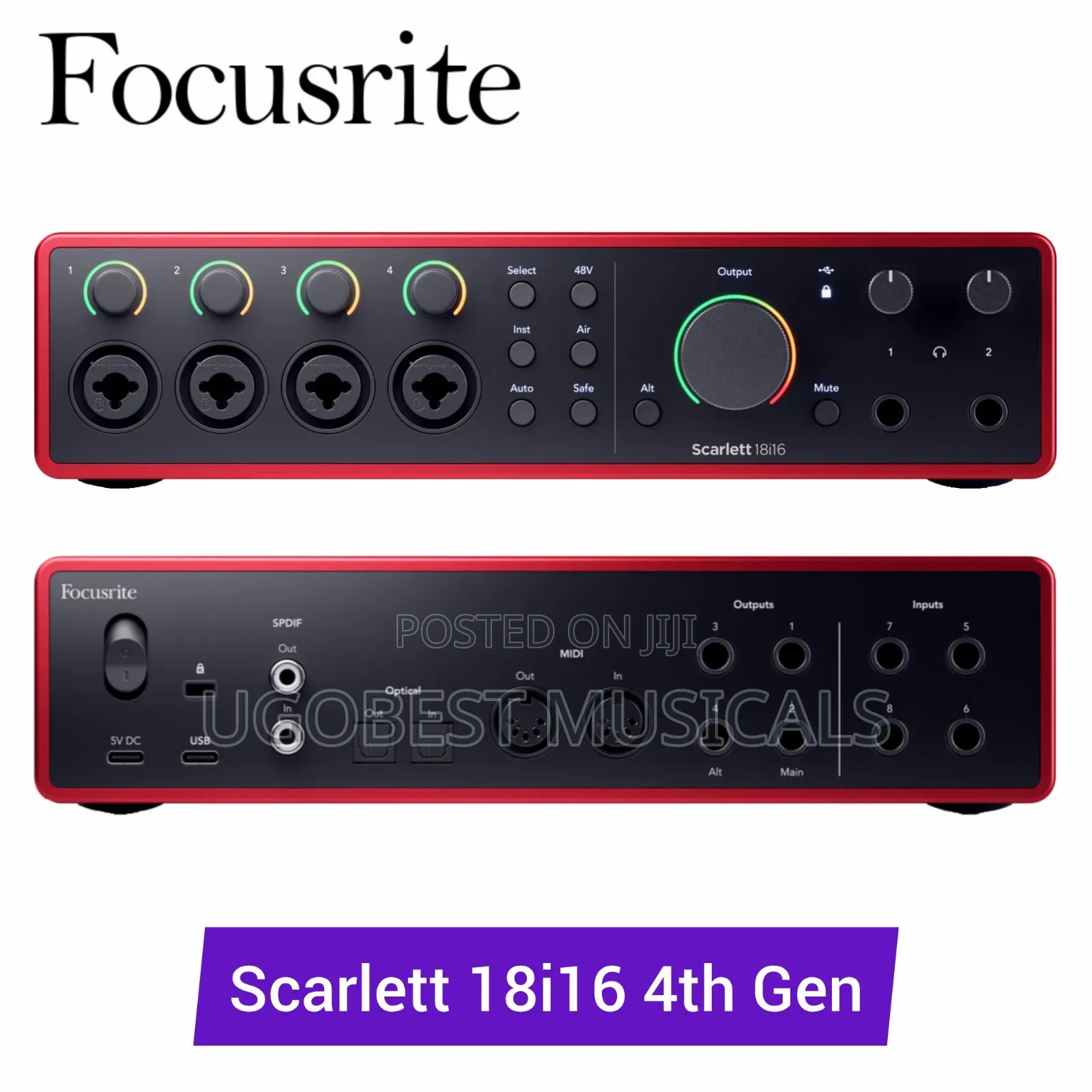 Focusrite Scarlett 18i16 4th Gen USB Audio Interface / SoundCard