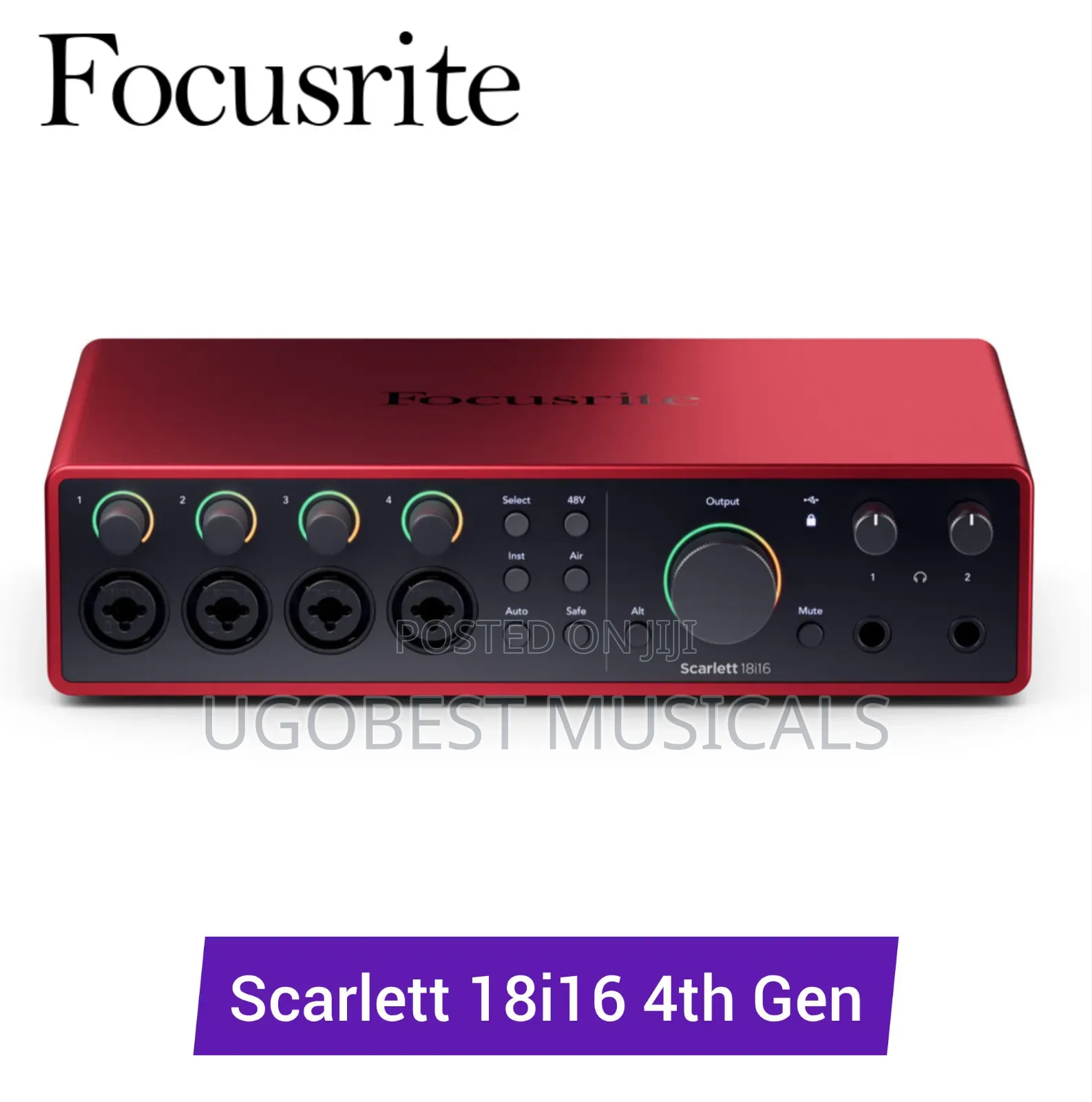 Focusrite Scarlett 18i16 4th Gen USB Audio Interface / SoundCard