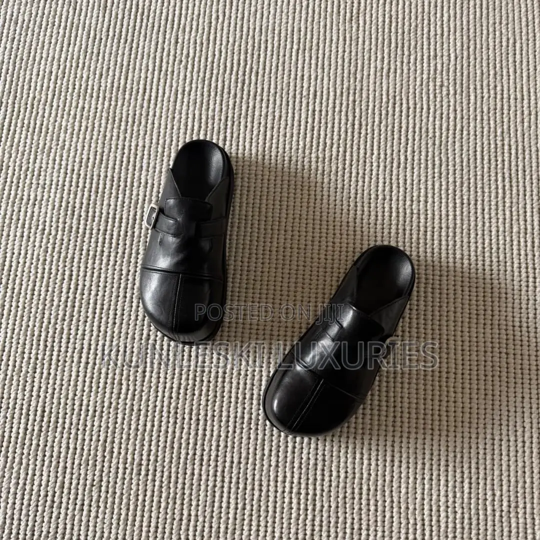 Original C-Sole Pleated Buckle Stud Mules