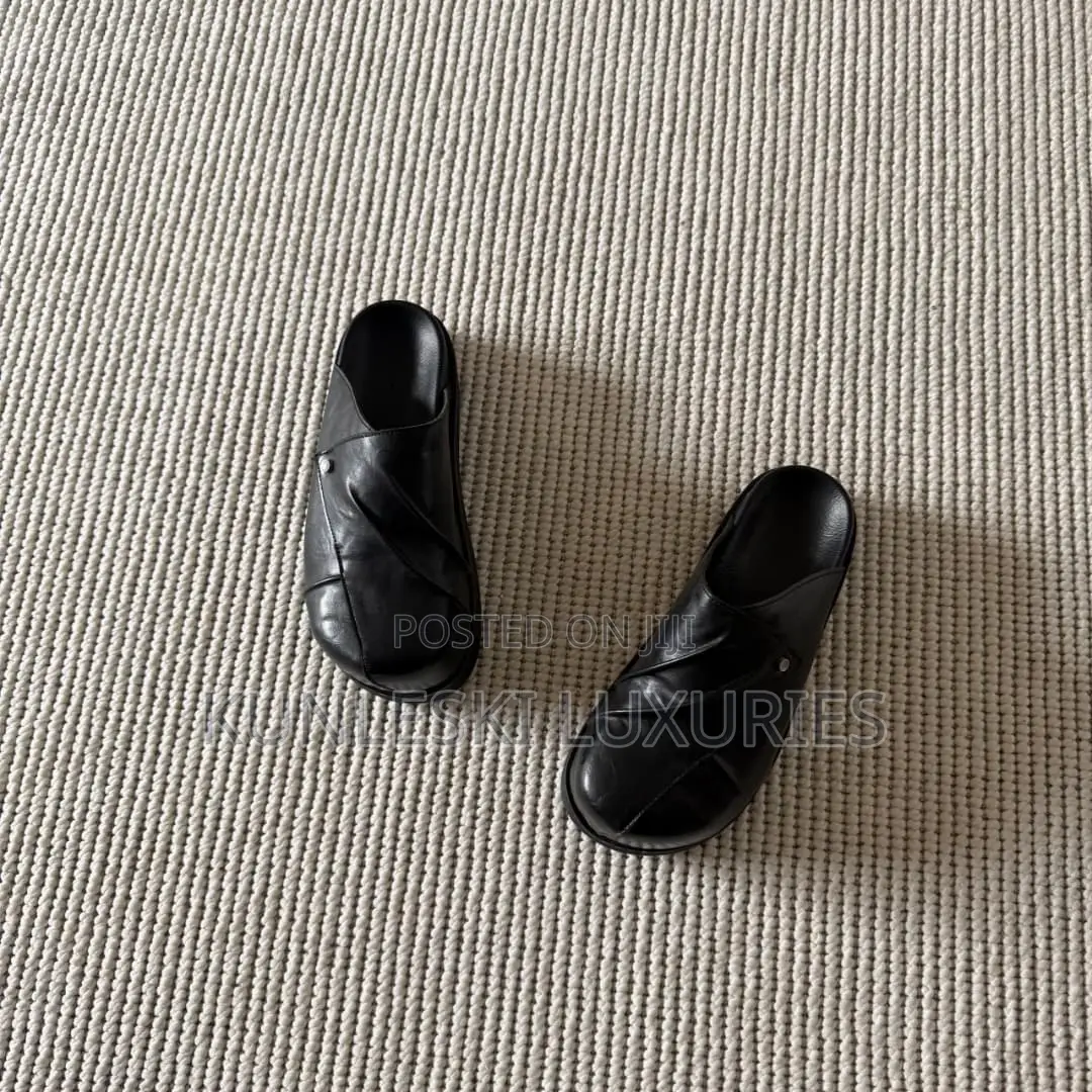 Original C-Sole Pleated Buckle Stud Mules