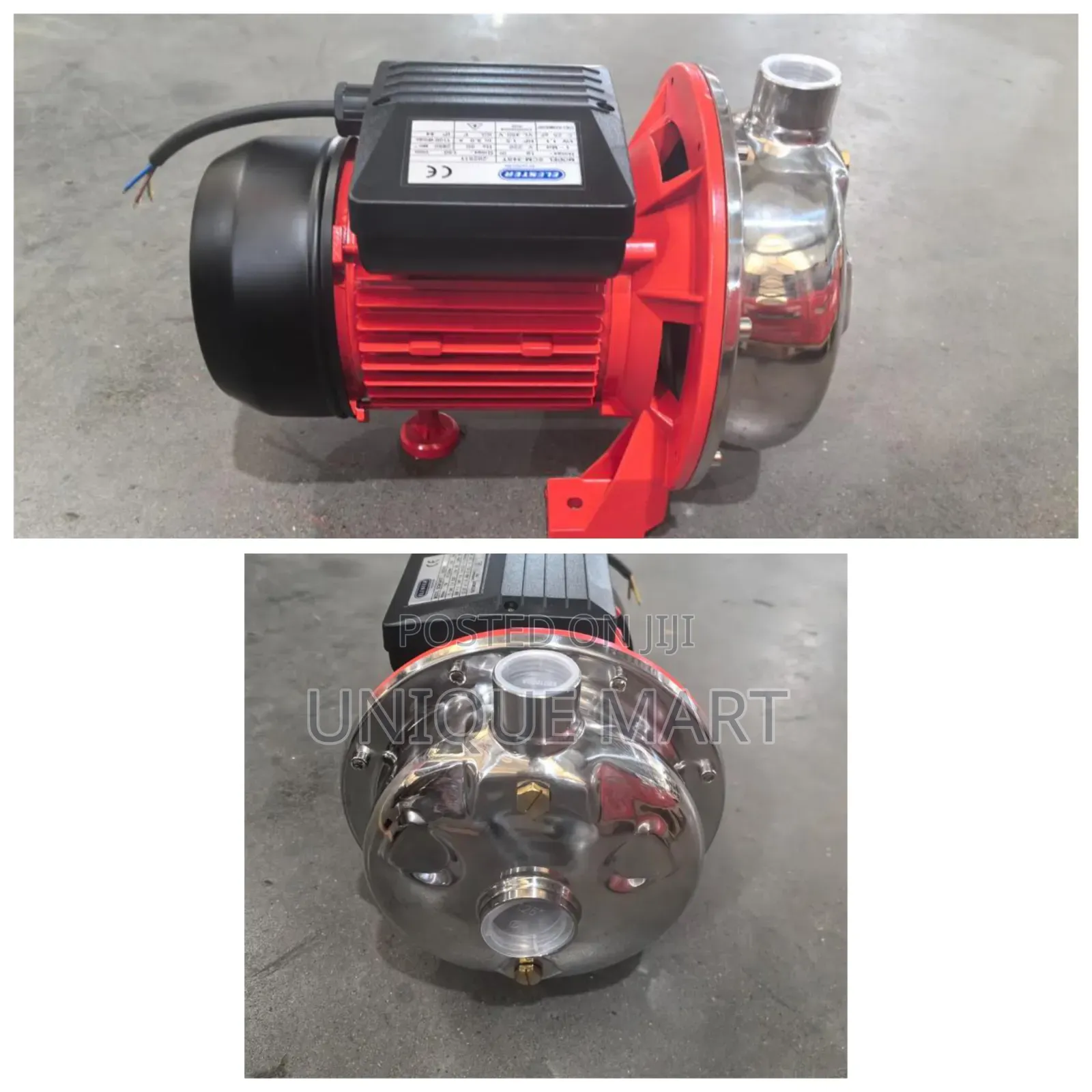 1.5Hp Stainless Head Surface Pump With Stainless Impeller. 100% Copper