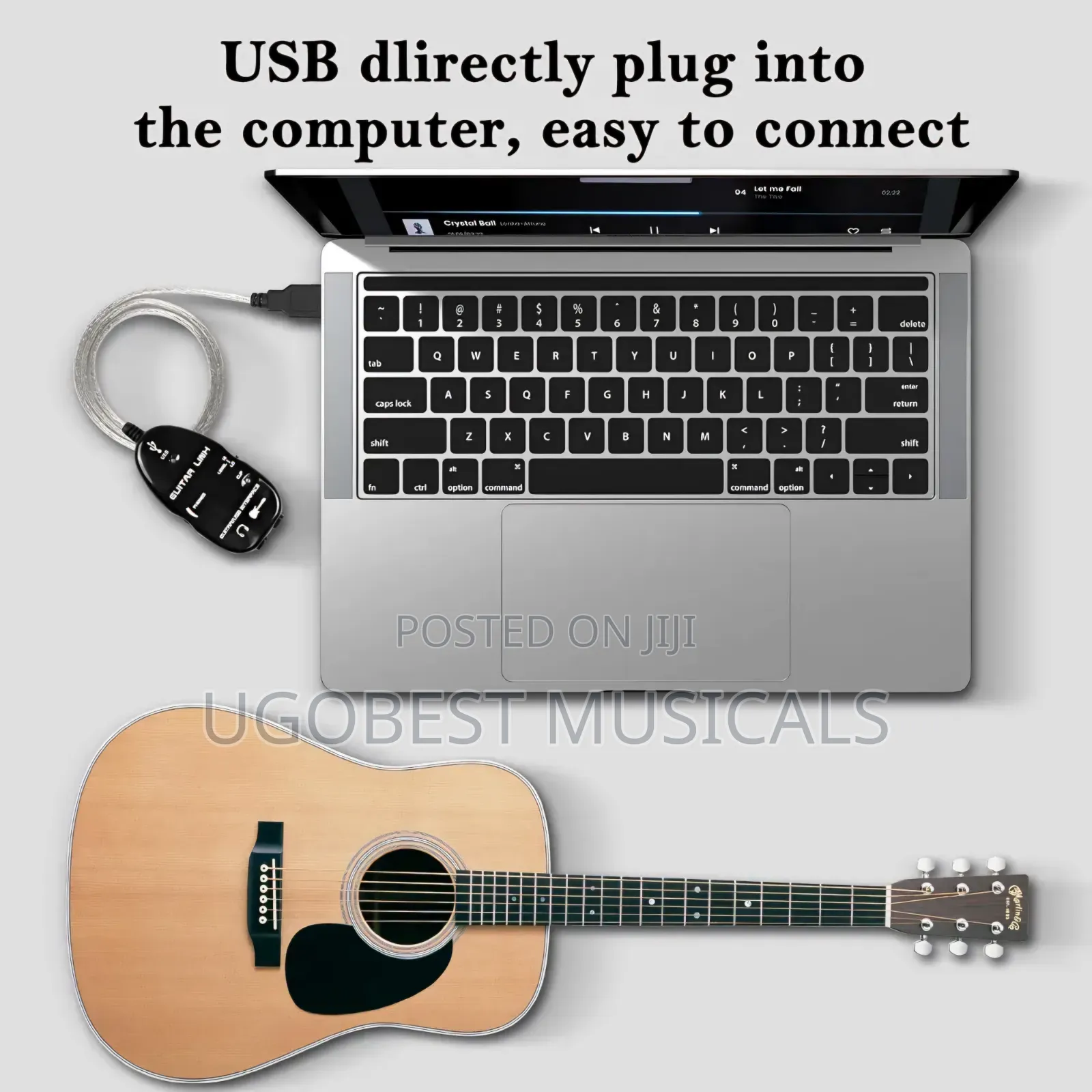 Guitar Link Plug-and-Play USB Audio Interface. Record Audio to Your PC