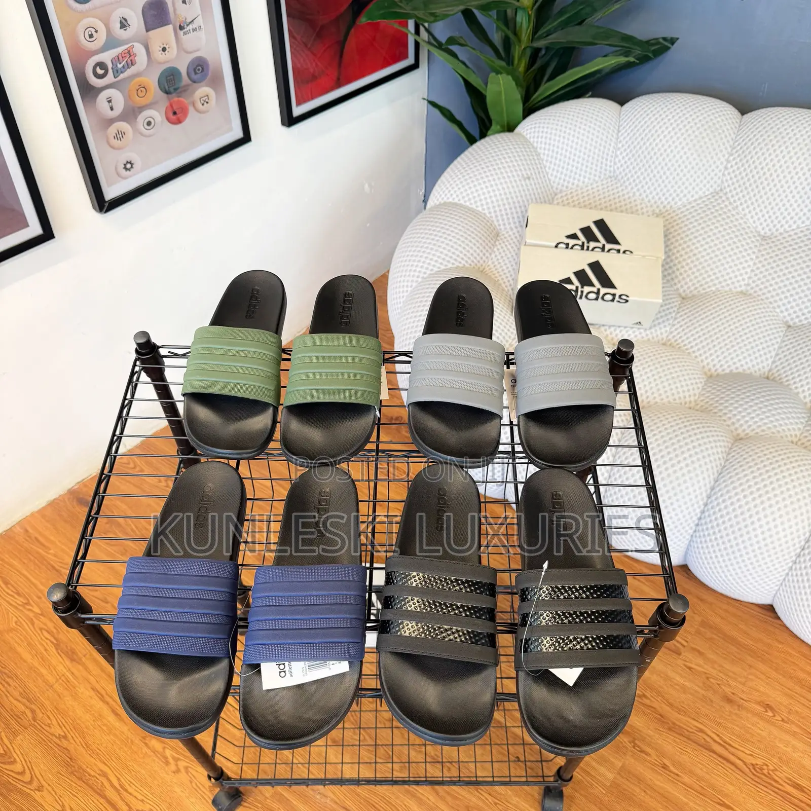 Original Adidas Camo / Solid Squad Slides Collections